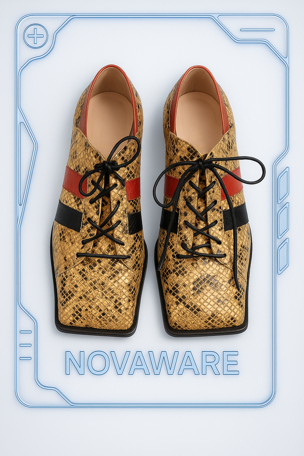 Vivienne Westwood Python Square-Toe Derby Shoes