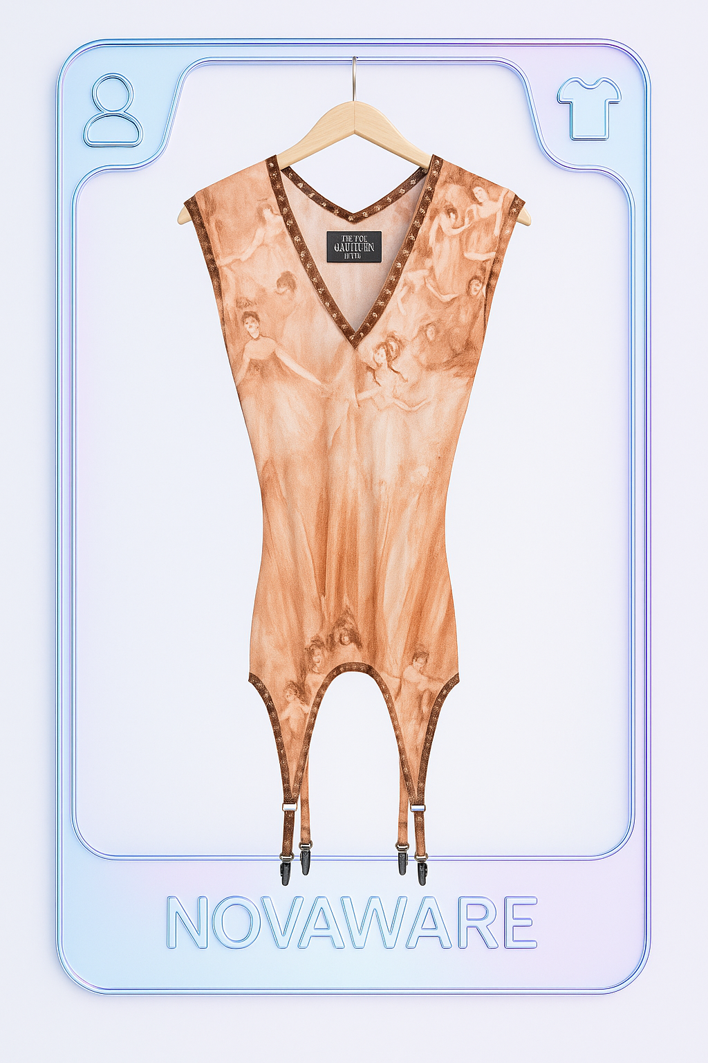 Jean Paul Gaultier S/S 2004 Degas Ballerina Mesh Suspender Top