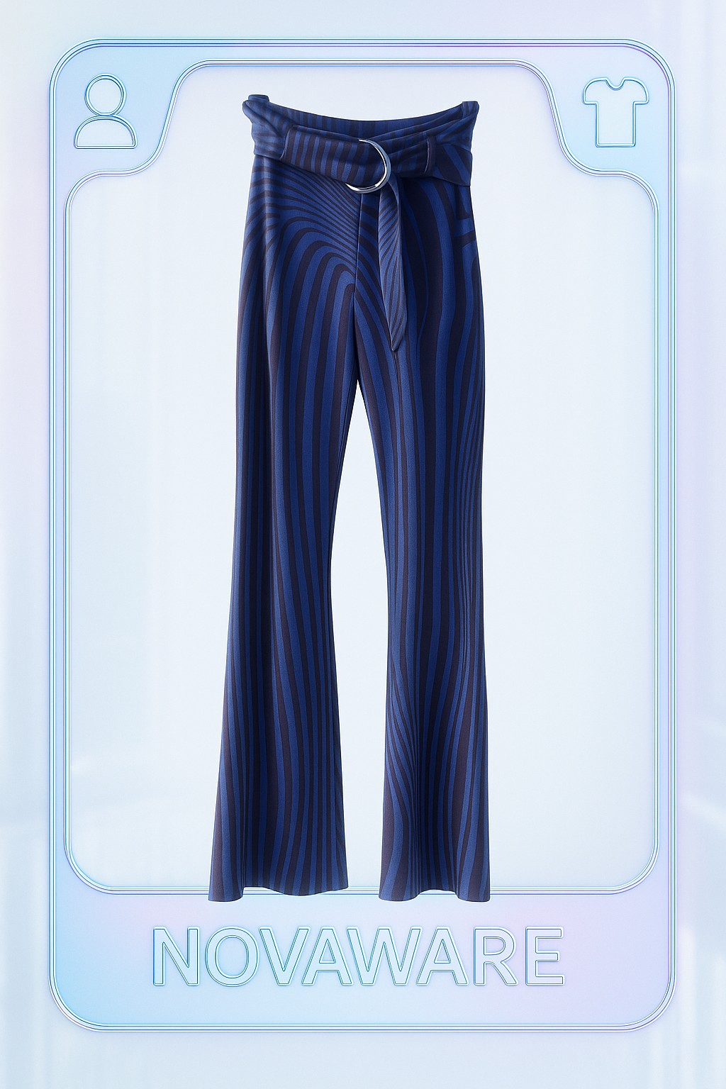 Jean Paul Gaultier S/S 1996 “Cyberbaba” Optical Illusion Flared Pants