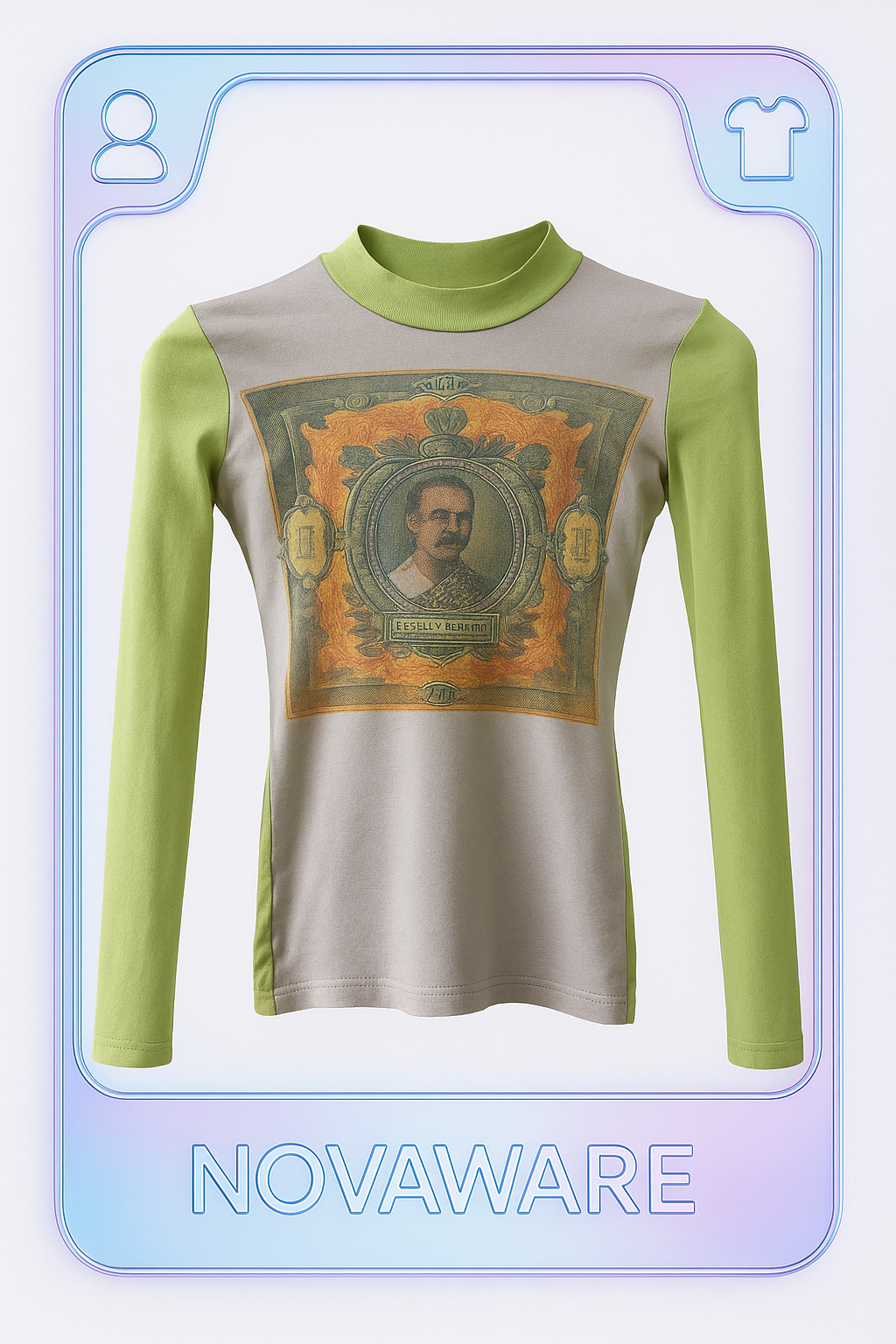 Jean Paul Gaultier Vintage Portrait Mesh Top