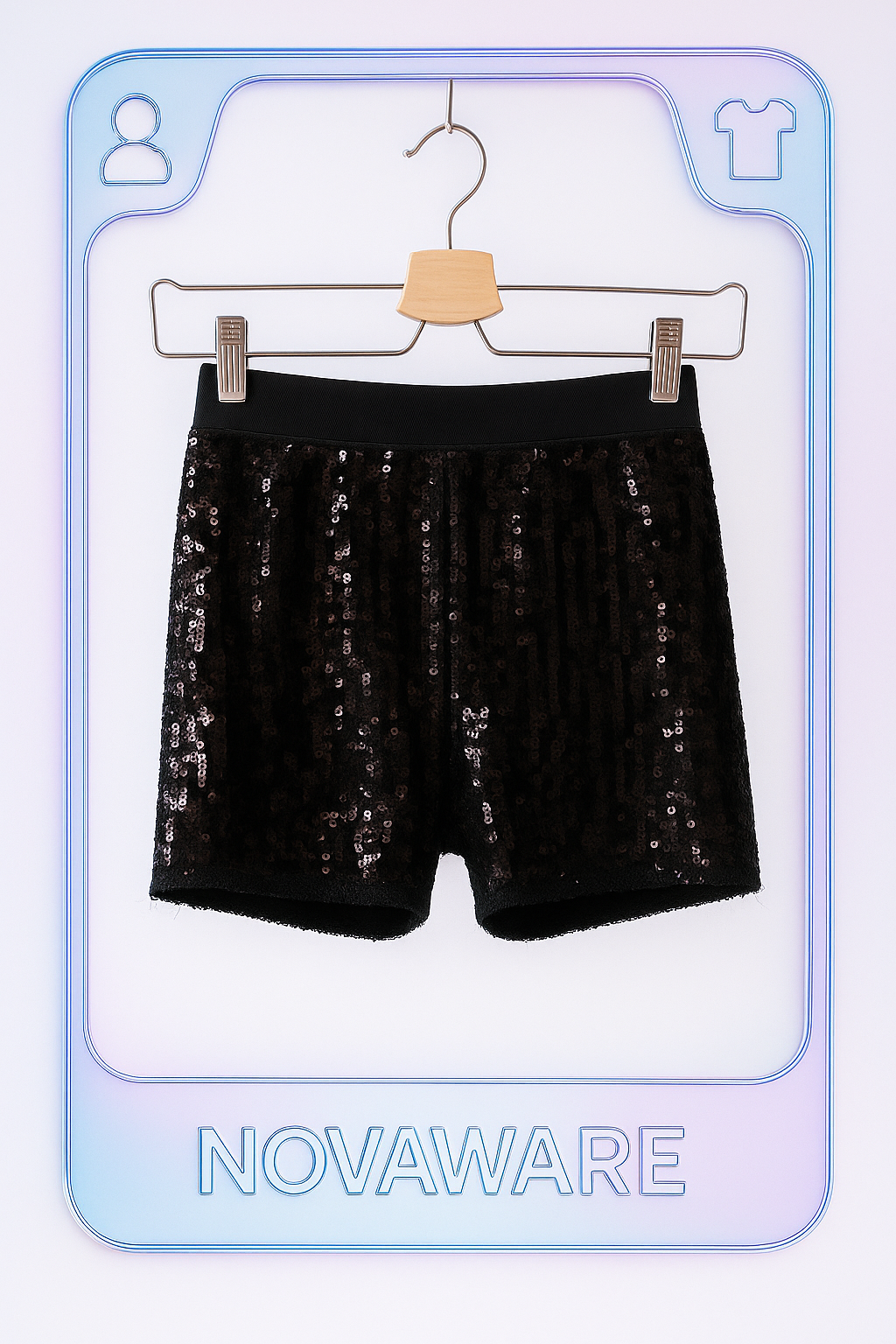 Junya Watanabe Sequin Stretch Shorts