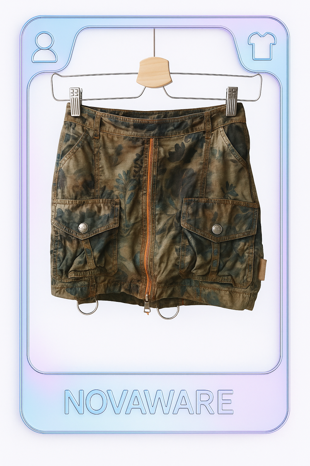 Christian Dior by John Galliano Camouflage Mini Skirt