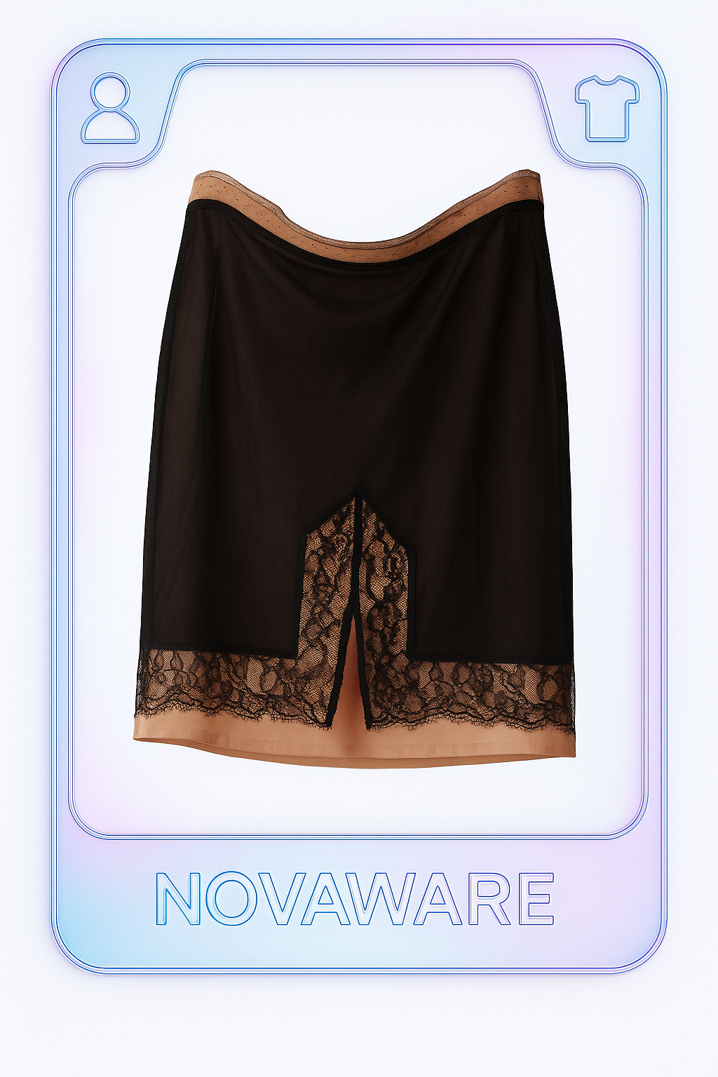 Christian Dior by John Galliano Mesh & Lace Skirt