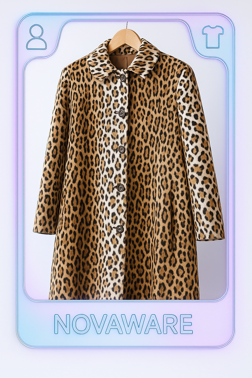Moschino Cheap and Chic Leopard Print Coat