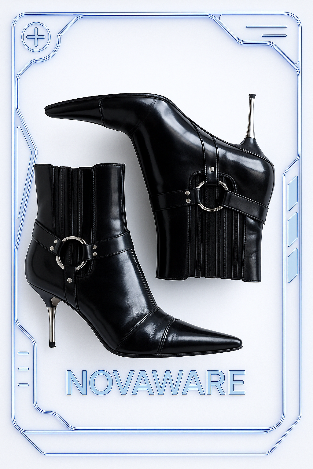 Christian Dior by John Galliano Millennium Hardcore Punk Pointed Boots