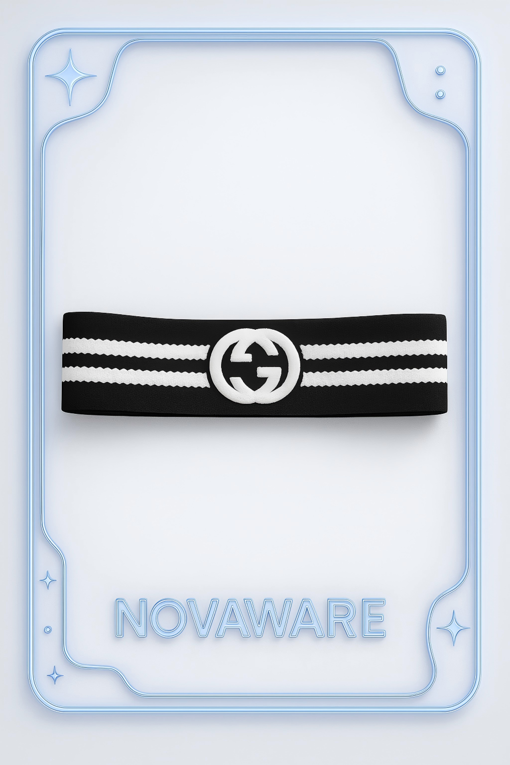 Gucci Monogram Jacquard Knit Logo Headband (Retro Athletic Street Icon)