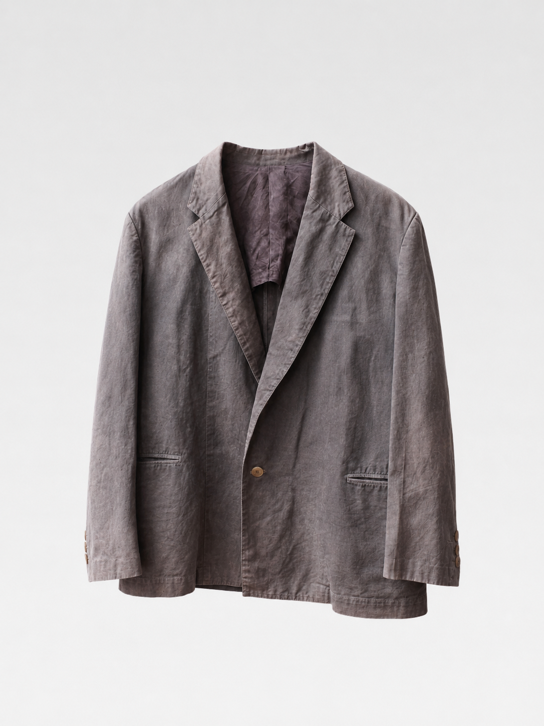 Y's for men Distressed Brown-Grey Cotton Blazer