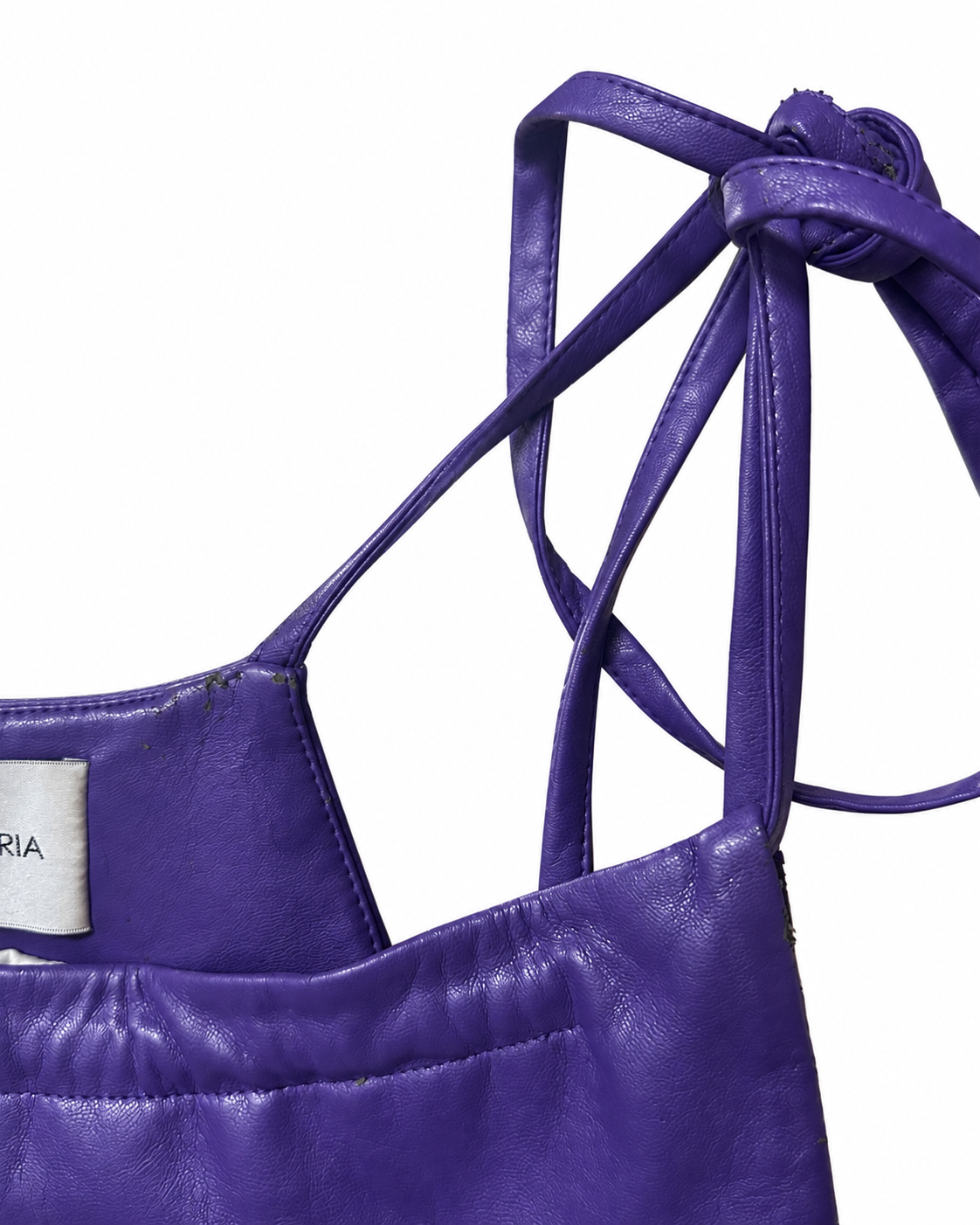 George Keburia Purple Adjustable-Strap Top & 1200AM Wide-Leg Trousers Set