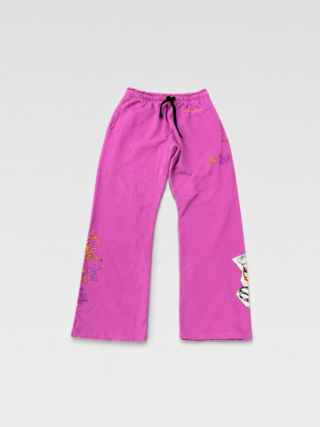 Chrome Hearts x Matty Boy Purple Sweatpants Graphic Print Rare Collaboration Cotton Track Pants