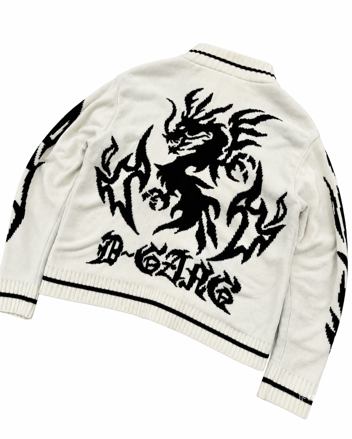 Rare Vintage Dragon Graphic Knit Sweater
