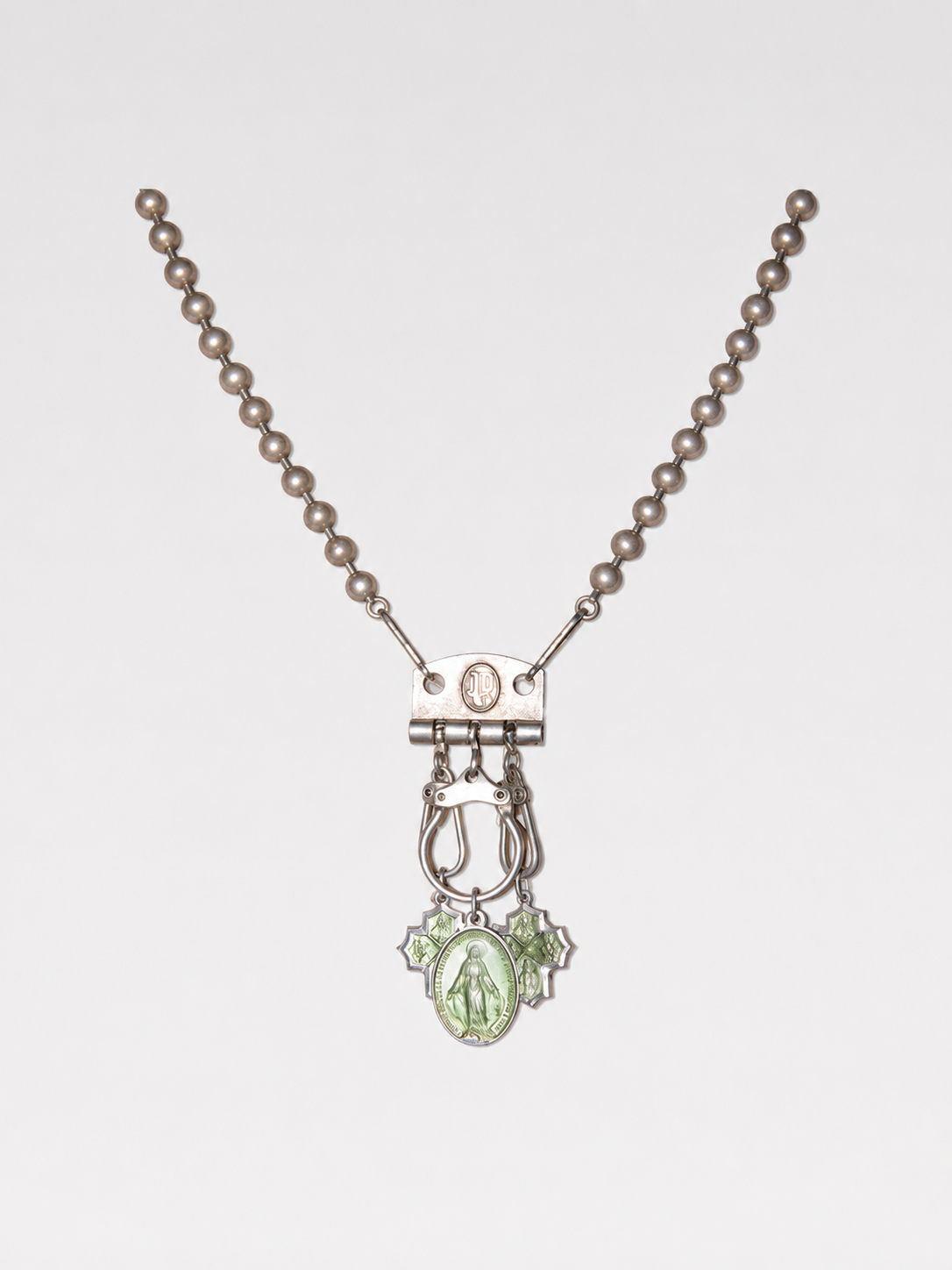 Jean Paul Gaultier Double-Sided Religious Lock Necklace