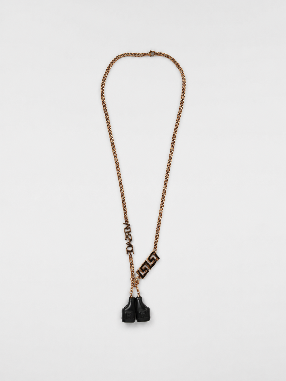 Versace Black and Gold Earphone Necklace