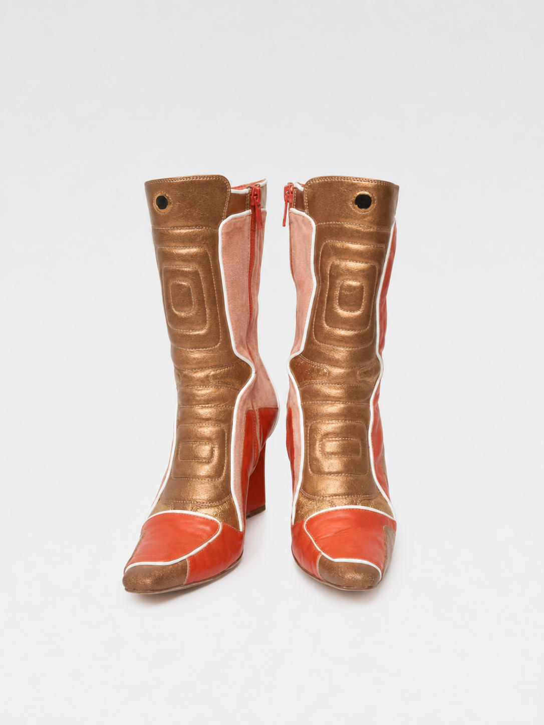 Walter Van Beirendonck Futuristic Cyber-Wedge Boots
