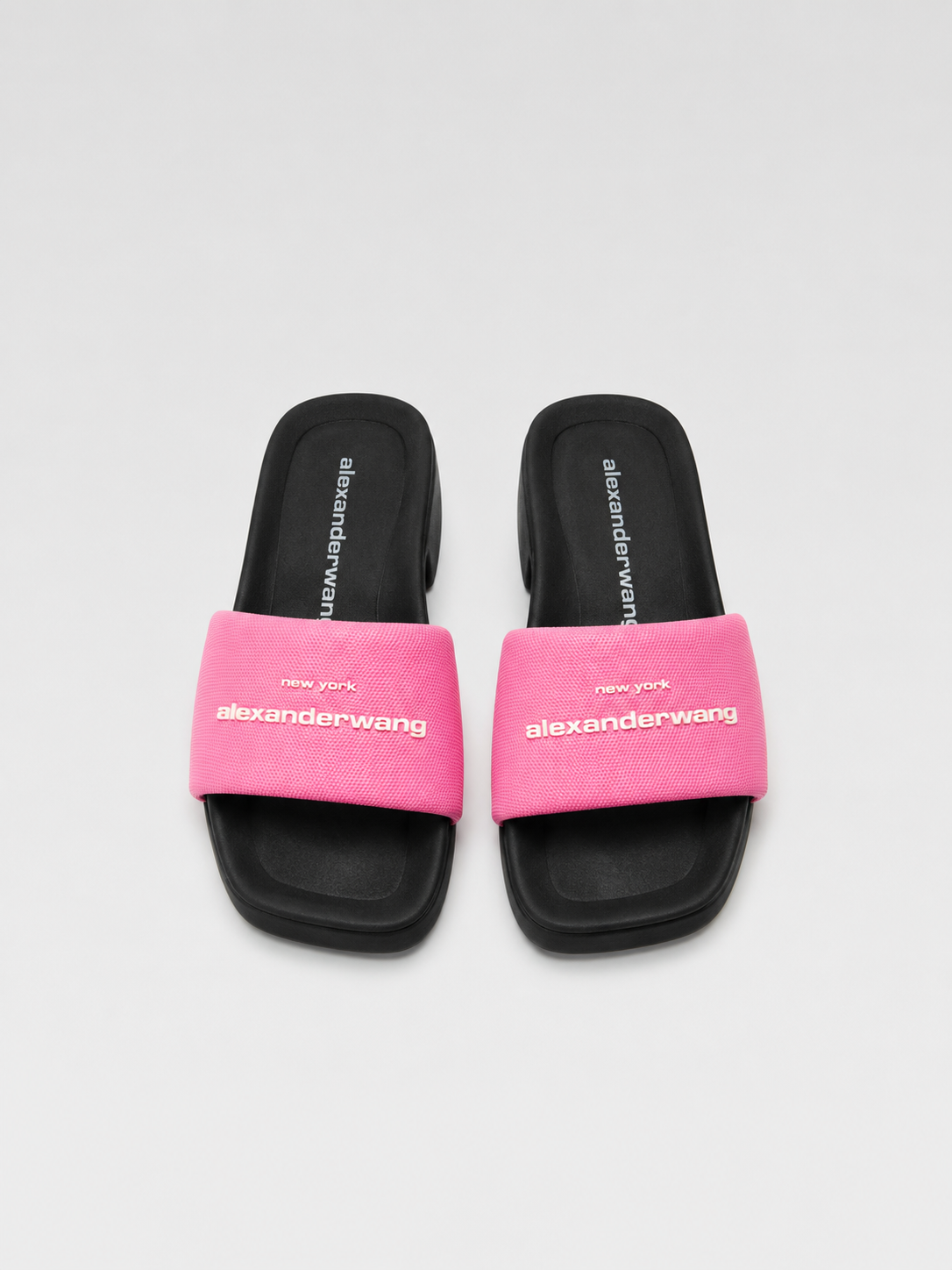 Alexander Wang Pink Platform Slides
