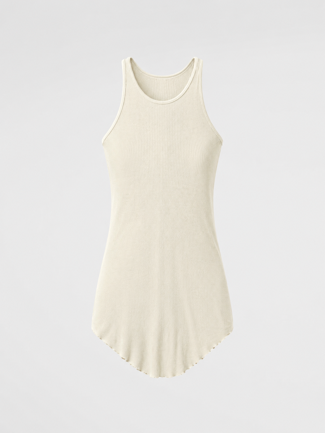 Rick Owens Draped Ribbed Tank Top