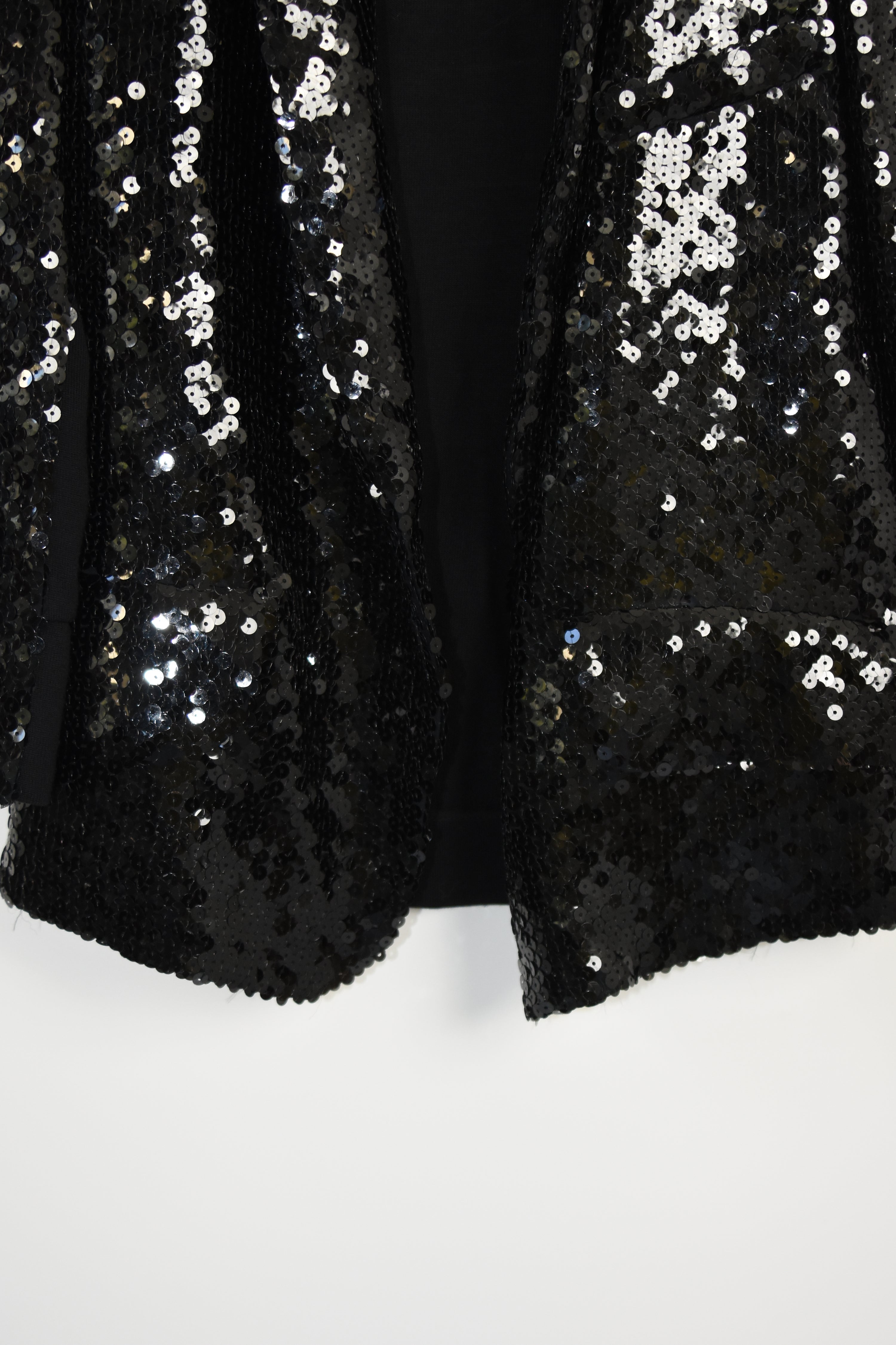 Yves Saint Laurent “Paillette Sequin” Black Evening Jacket – Spring/Summer 2009 Runway Era (Made in France)