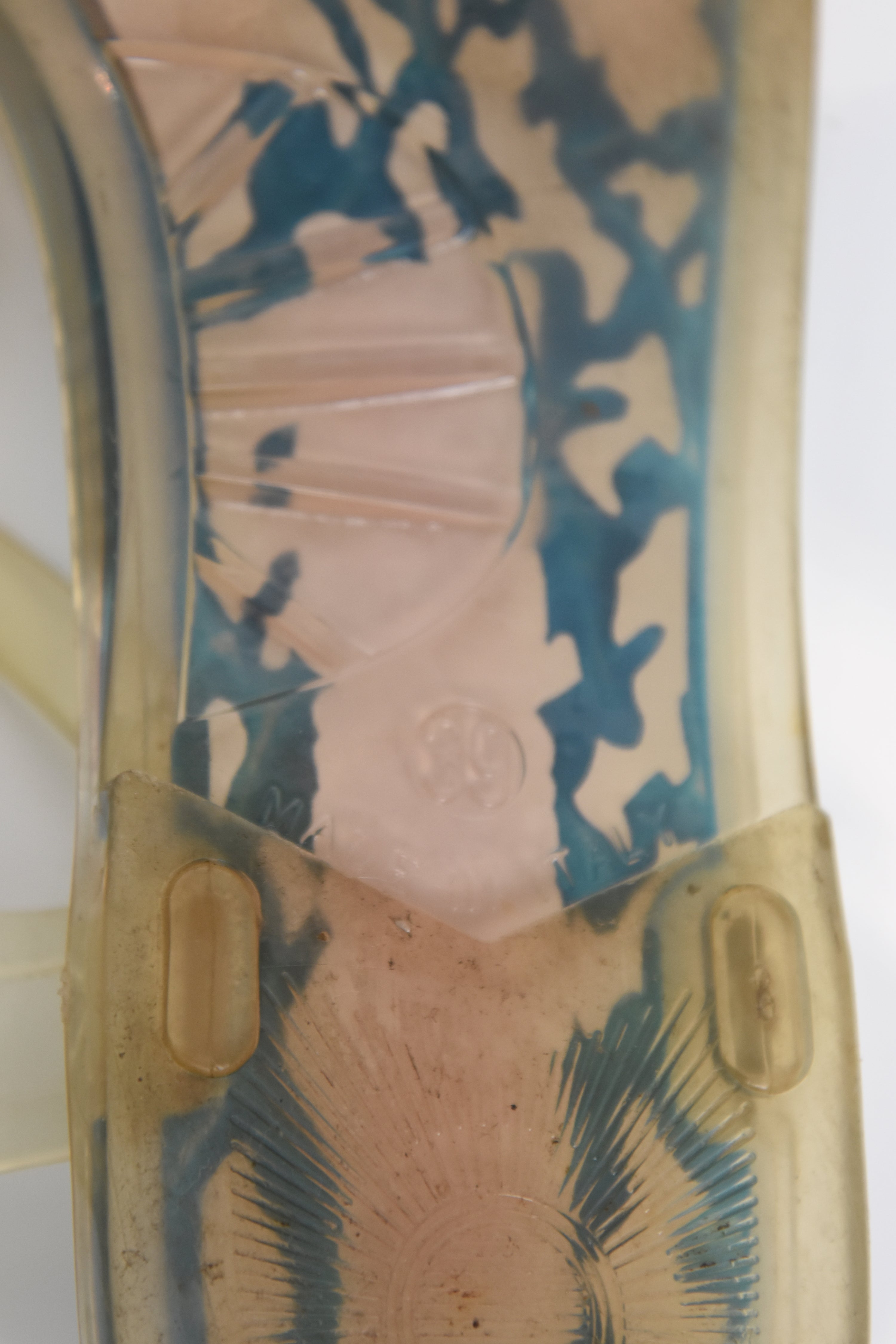 Versace Sport Jelly Sandals – Y2K Transparent Rhinestone Thong, Sea Turtle Print, Women’s Size 39