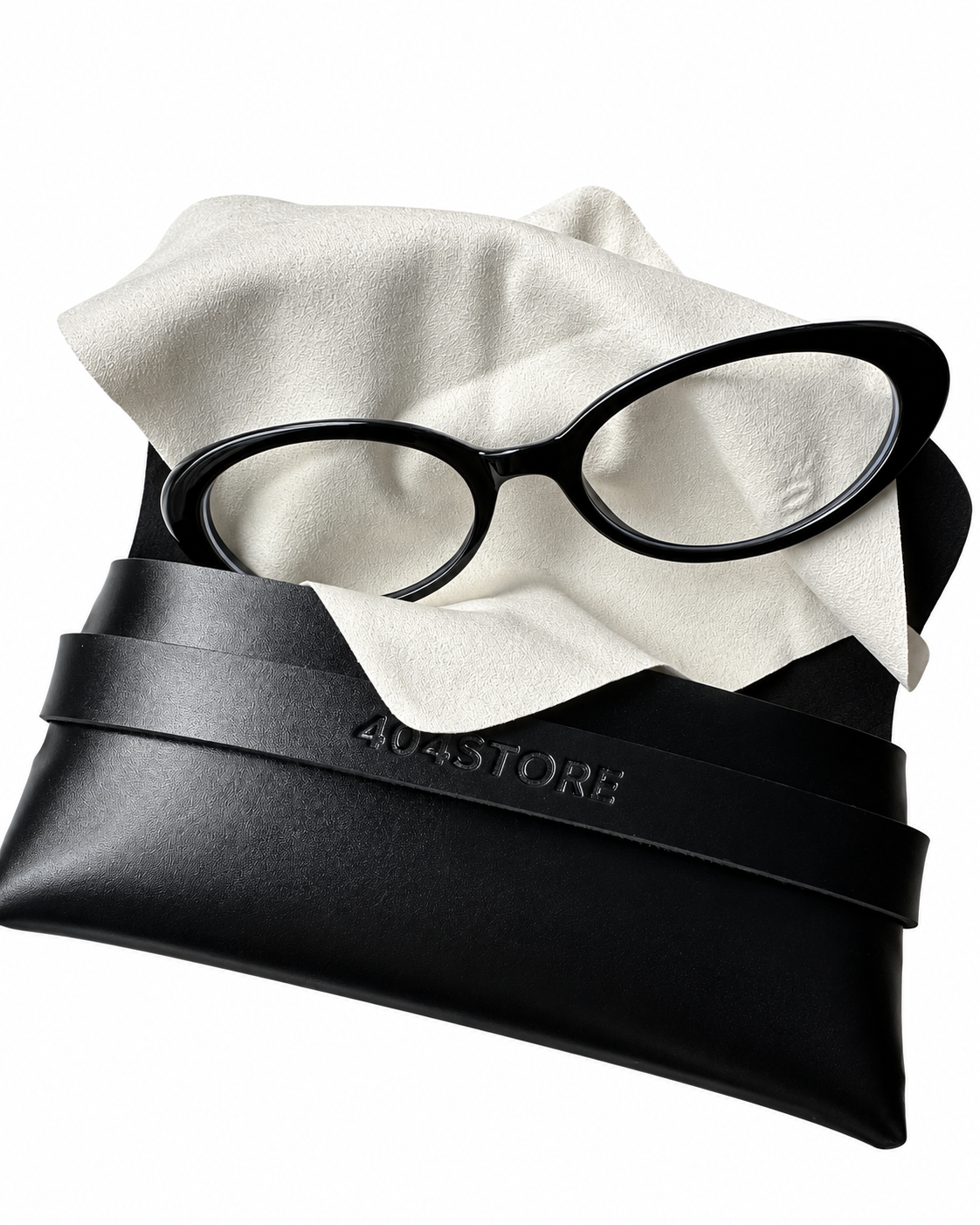 404store Classic Black Oval Cat-Eye Glasses
