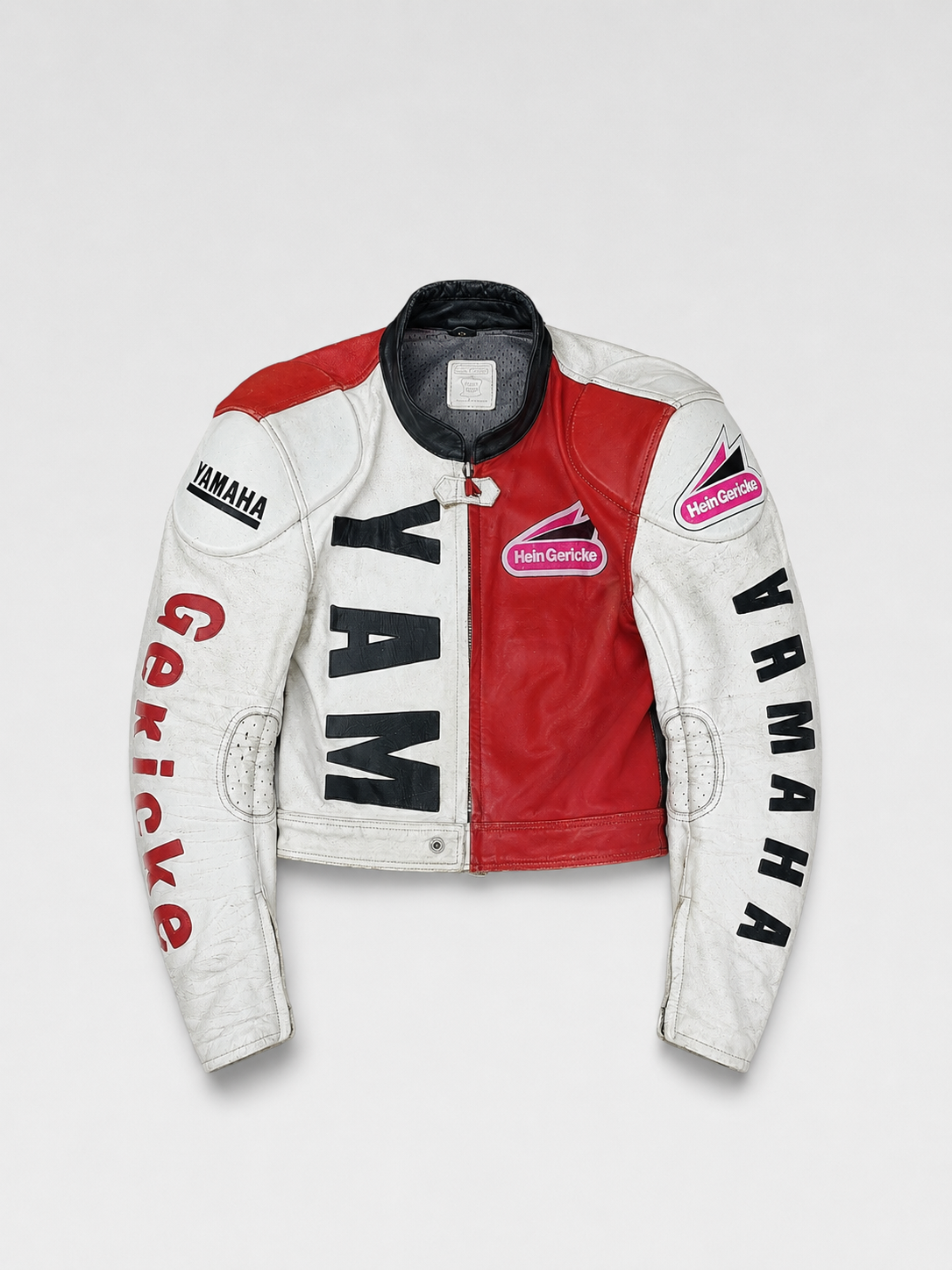 Yeezy Archive Yamaha Hein Gericke Leather Racing Jacket Cropped Moto Jacket Kanye West Wyoming Era Piece
