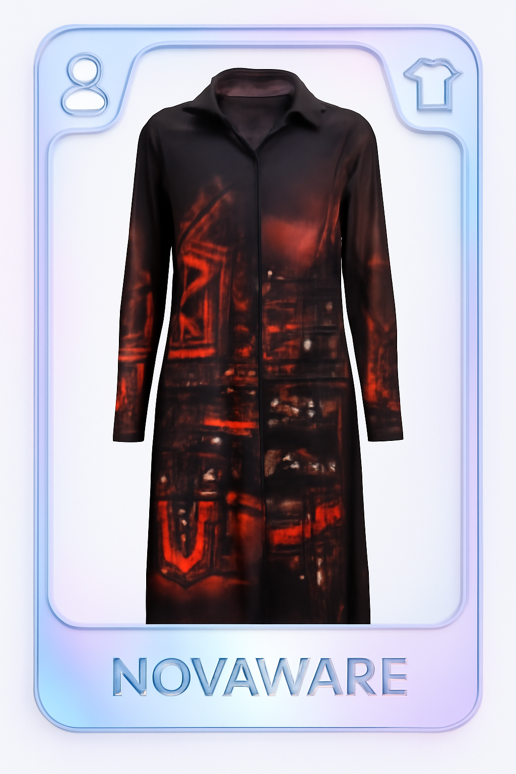 Jean Paul Gaultier 1990s Street Scene Print Shirt Dress