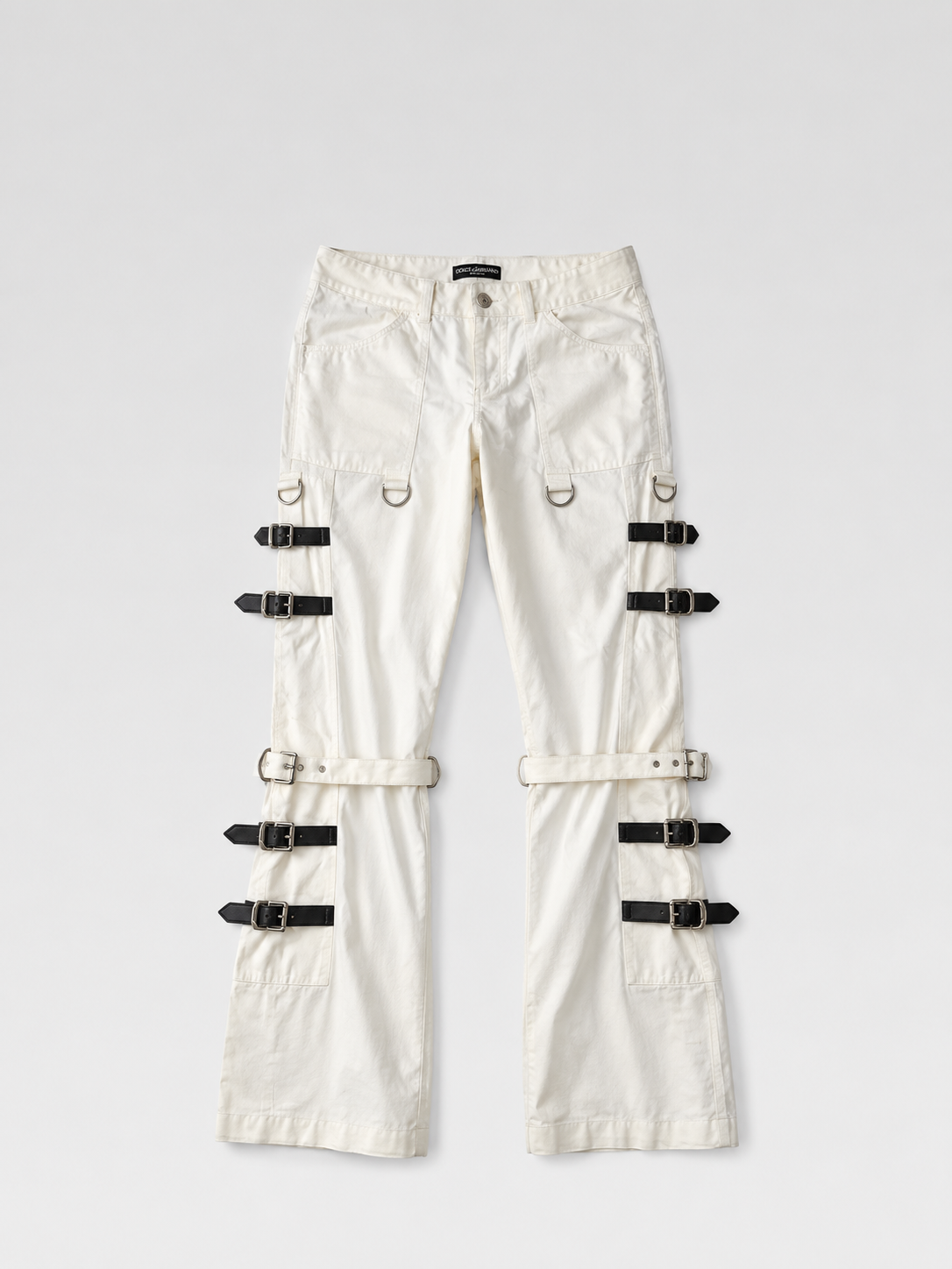 Dolce & Gabbana S/S 2003 “SEX” Strap Punk Bondage Pants – Rare Archive Multi-Buckle Trousers