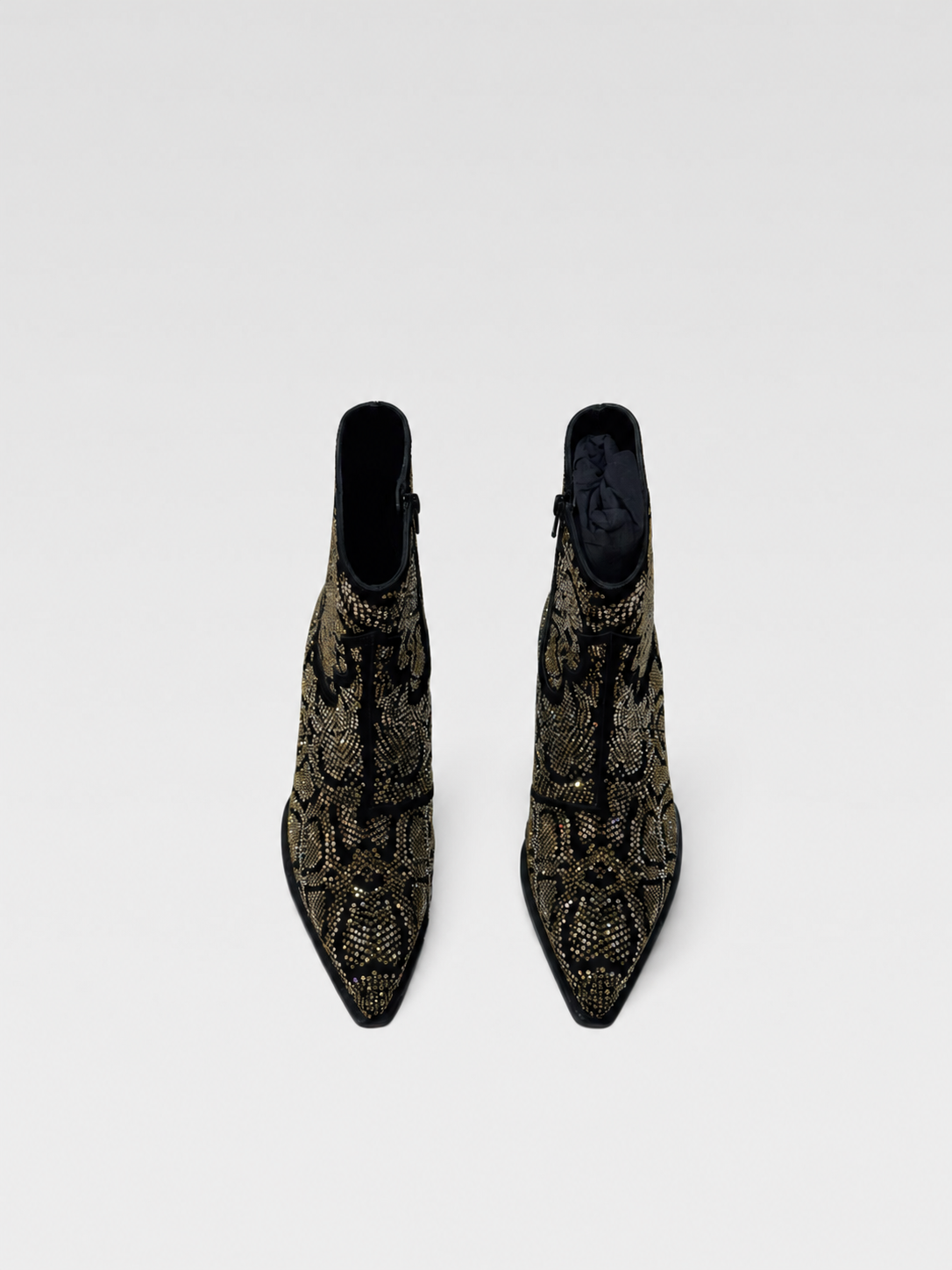 Celine Homme “CELINE MOON” FW22 Crystal Embellished Snake Pattern Chelsea Boots – Runway Limited Edition Size 43