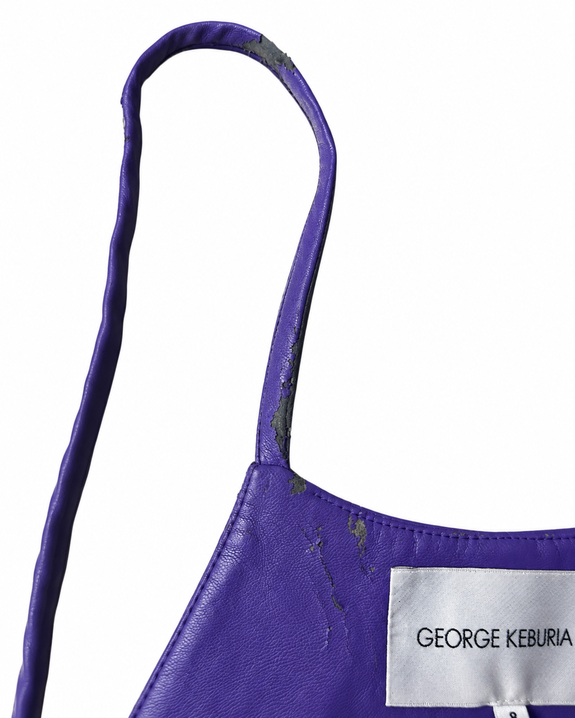 George Keburia Purple Adjustable-Strap Top & 1200AM Wide-Leg Trousers Set