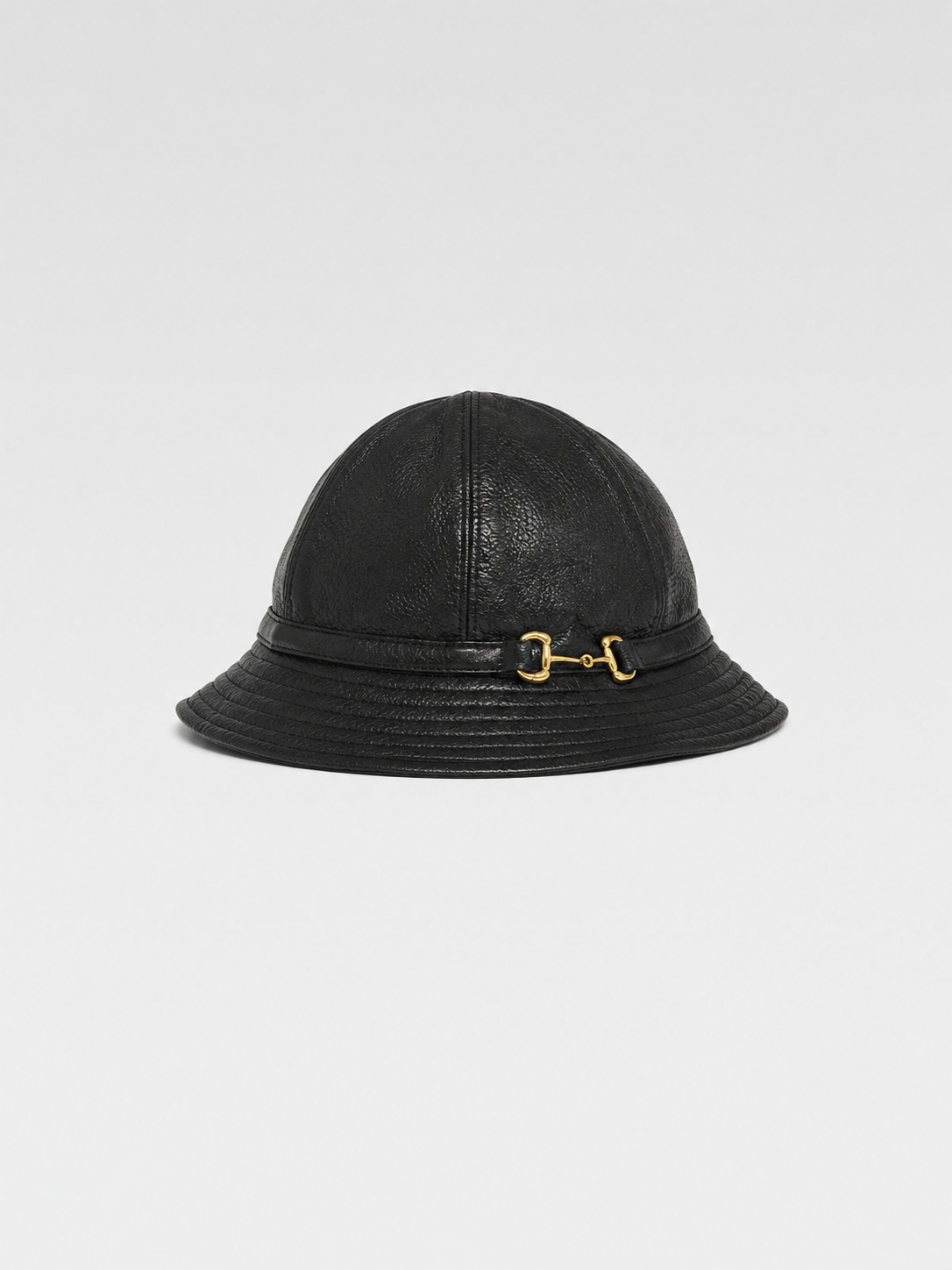 Gucci Horsebit Black Leather Hat