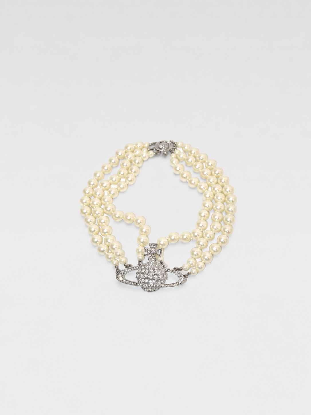 Vivienne Westwood Vintage Triple-Strand Pearl Orb Necklace – Rare Archive Jewellery
