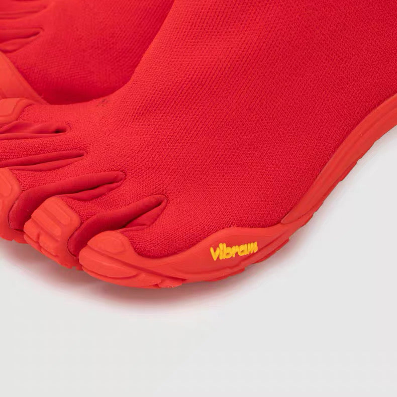 Balenciaga Vibram Toe Heeled Sock Boots in Red
