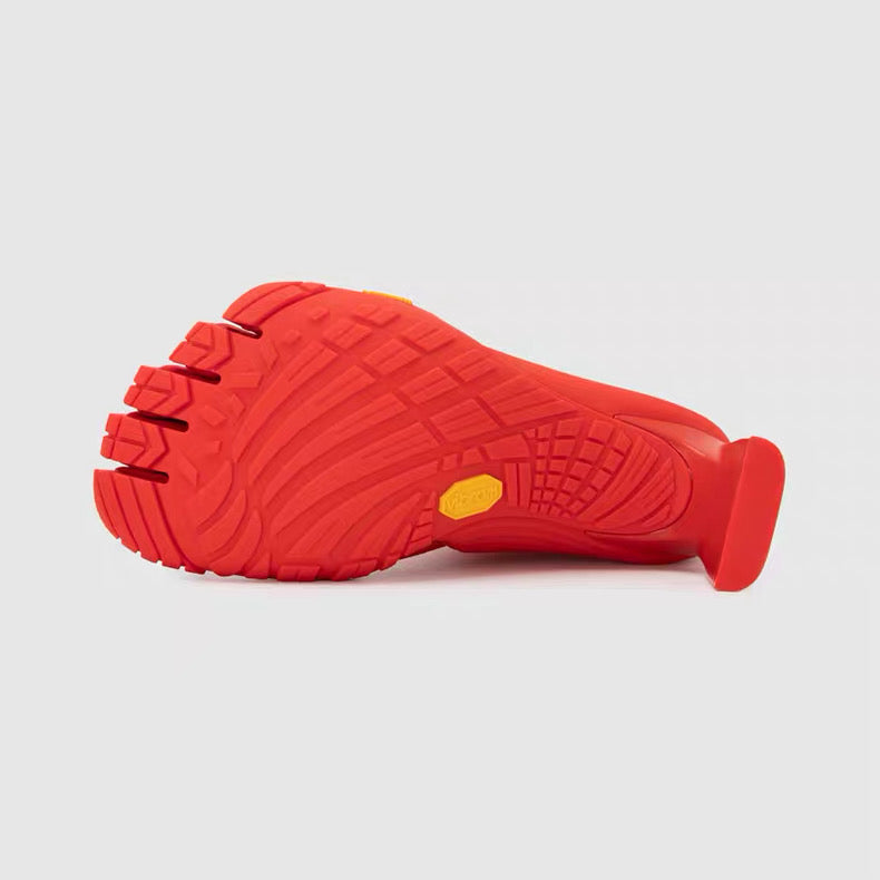 Balenciaga Vibram Toe Heeled Sock Boots in Red