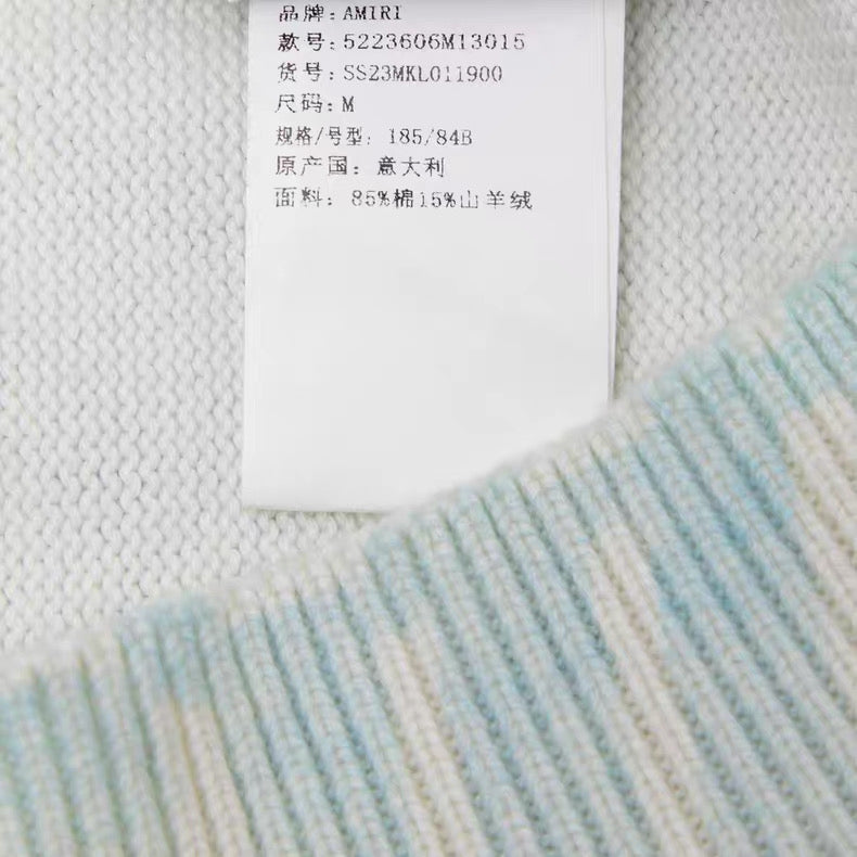 AMIRI Printed Runway Logo Crew Sweater Multi