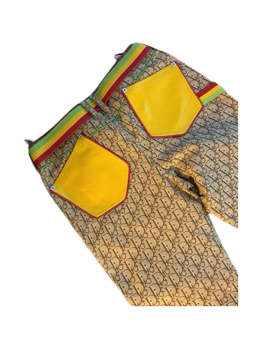 Christian Dior by John Galliano Rasta Monogram Pants – 2004 Runway Jamaica Collection