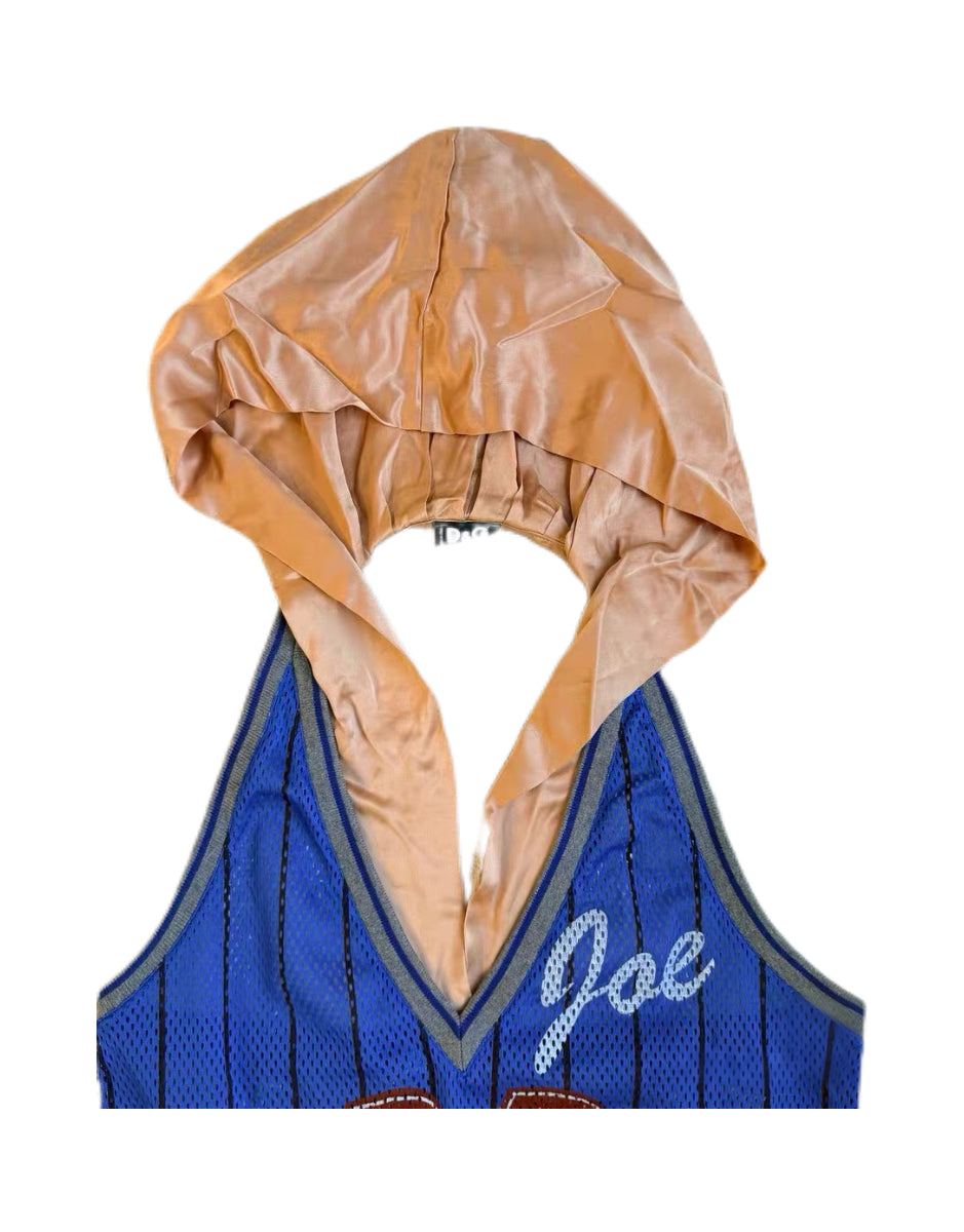 D&G Dolce & Gabbana “Baseball Chick” Hooded Halter Top – Rare Y2K Funky Club Jersey