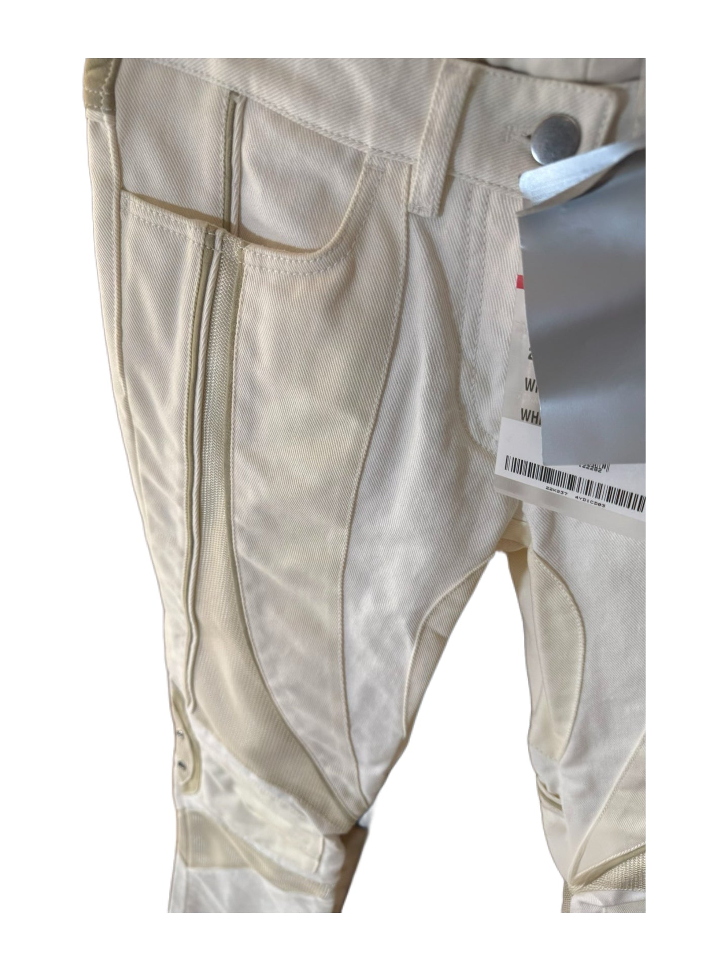 Prada Sport Y2K White Technical Racing Pants Vintage Archive Nylon Cotton Panelled Track Pants