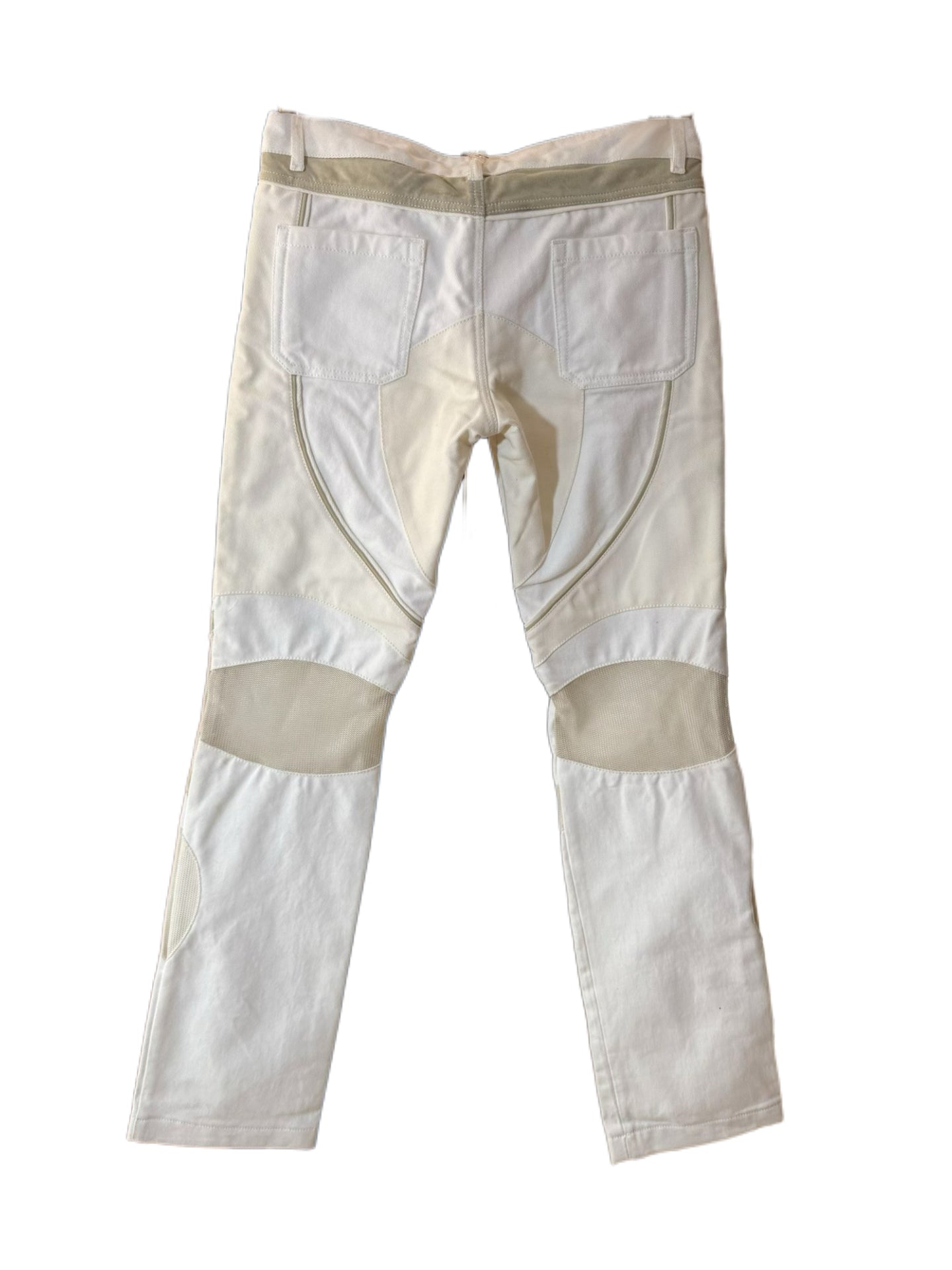 Prada Sport Y2K White Technical Racing Pants Vintage Archive Nylon Cotton Panelled Track Pants