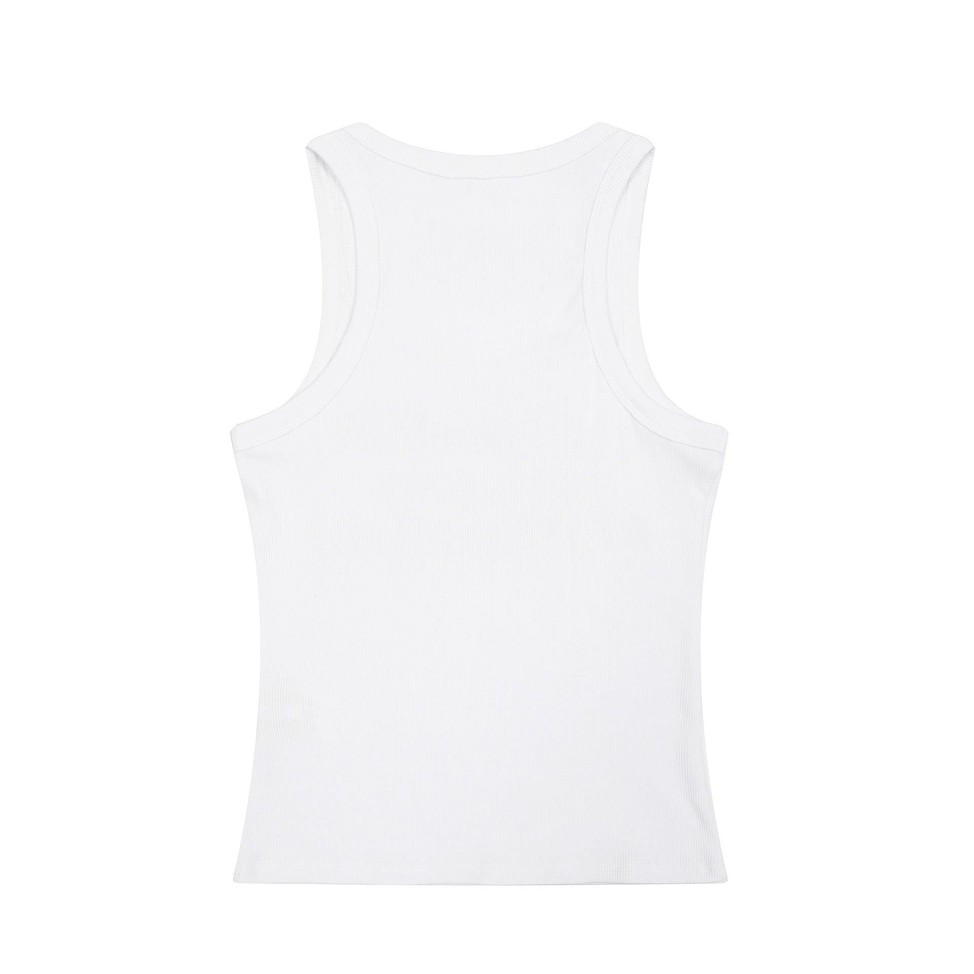 Graphic Slogan Camo / Solid Tank Top – White / Grey Camo