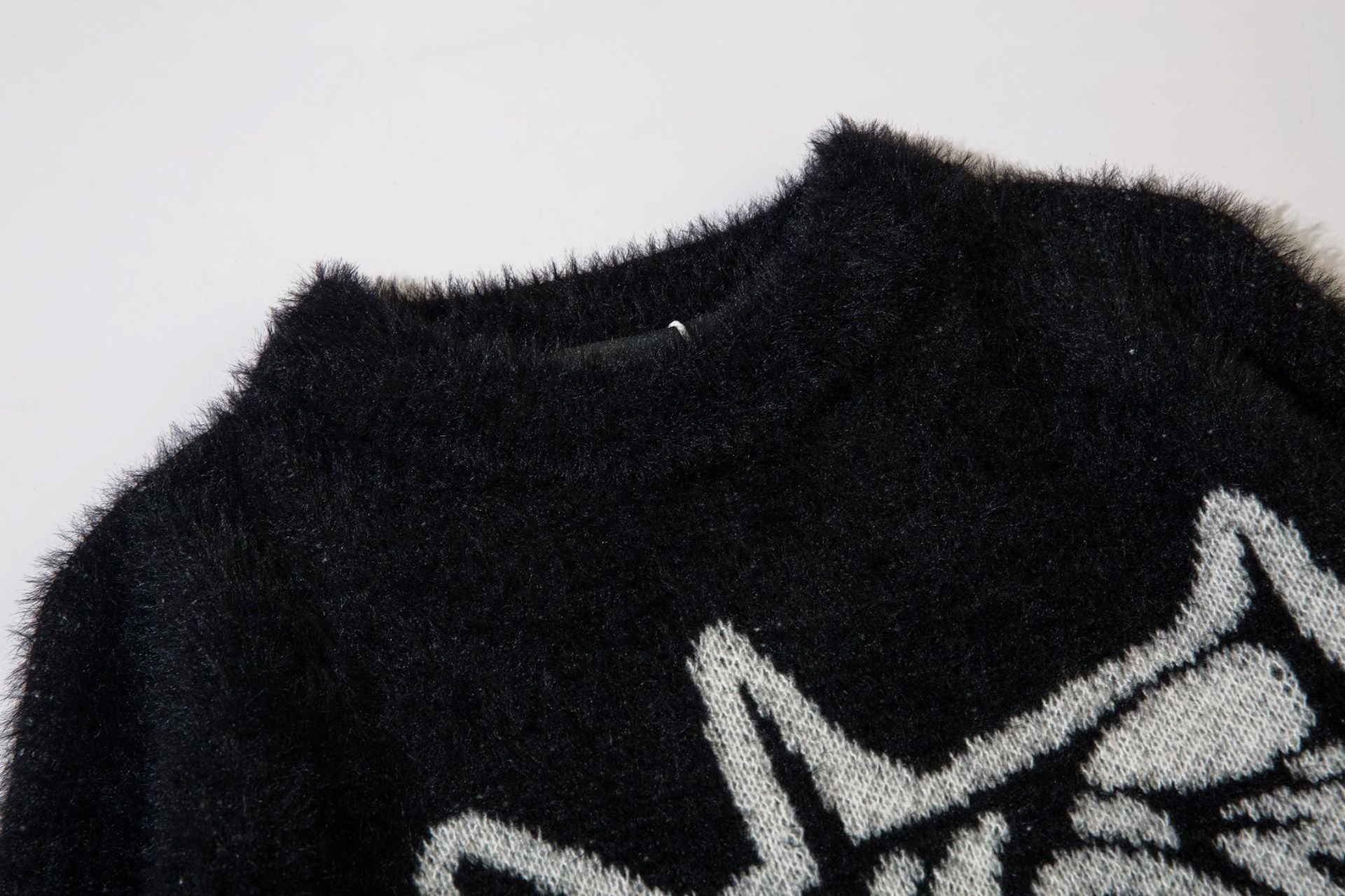 BF.BORFEND Abstract Graphic Mohair-Blend Sweater