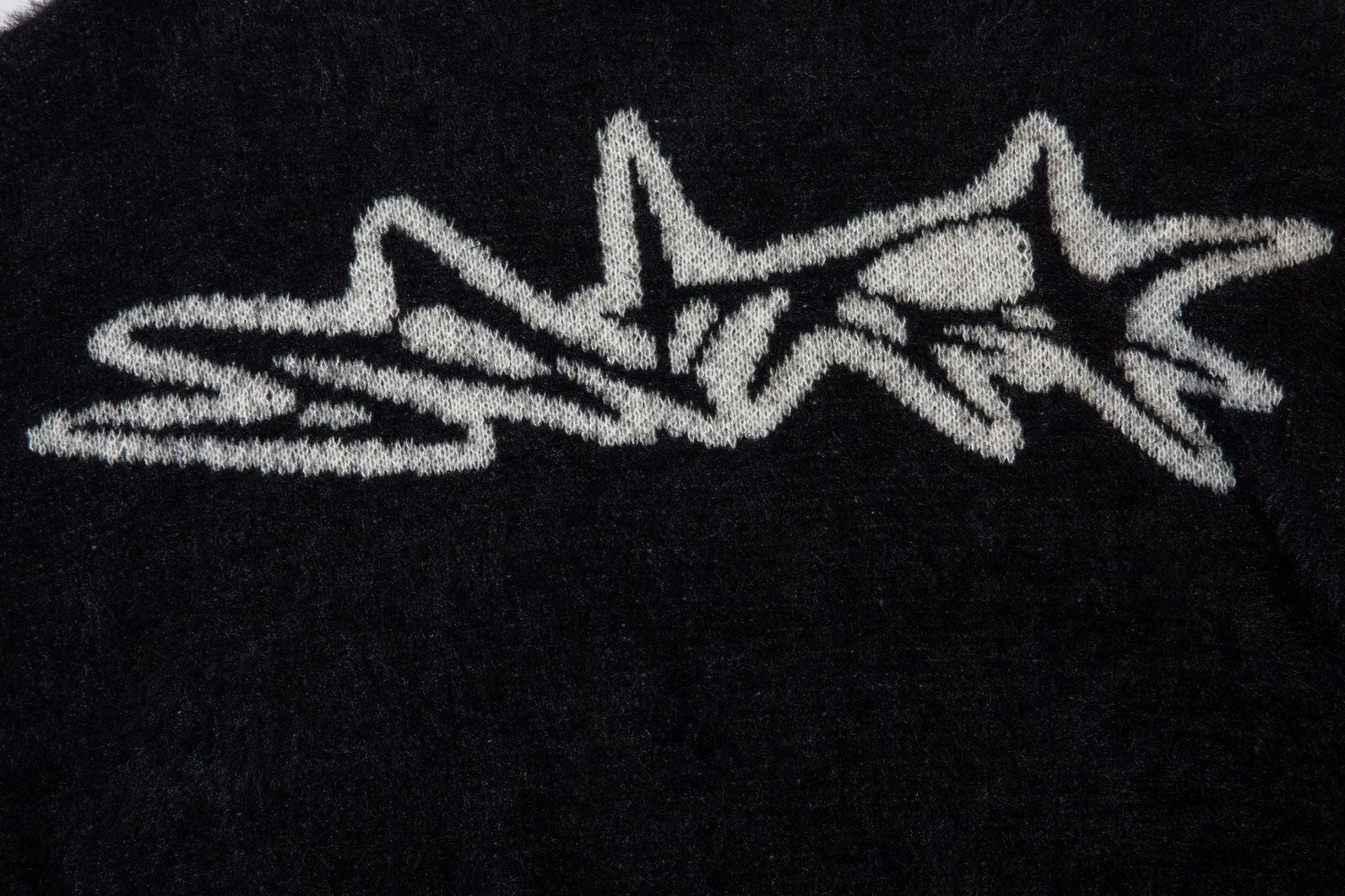 BF.BORFEND Abstract Graphic Mohair-Blend Sweater