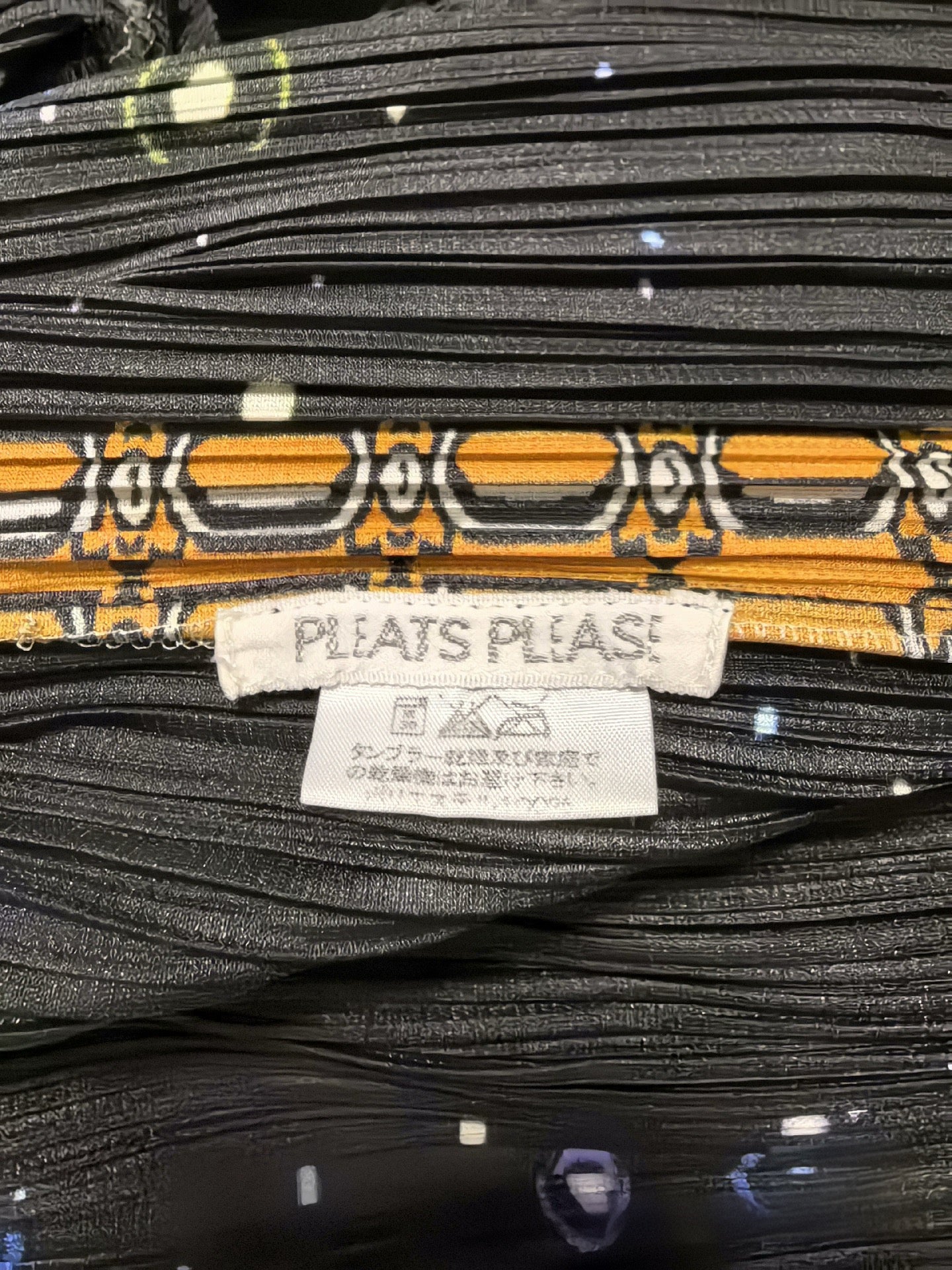 Issey Miyake Pleats Please Cosmic Print Dress Vintage Pleated Maxi Deity Universe Print Rare
