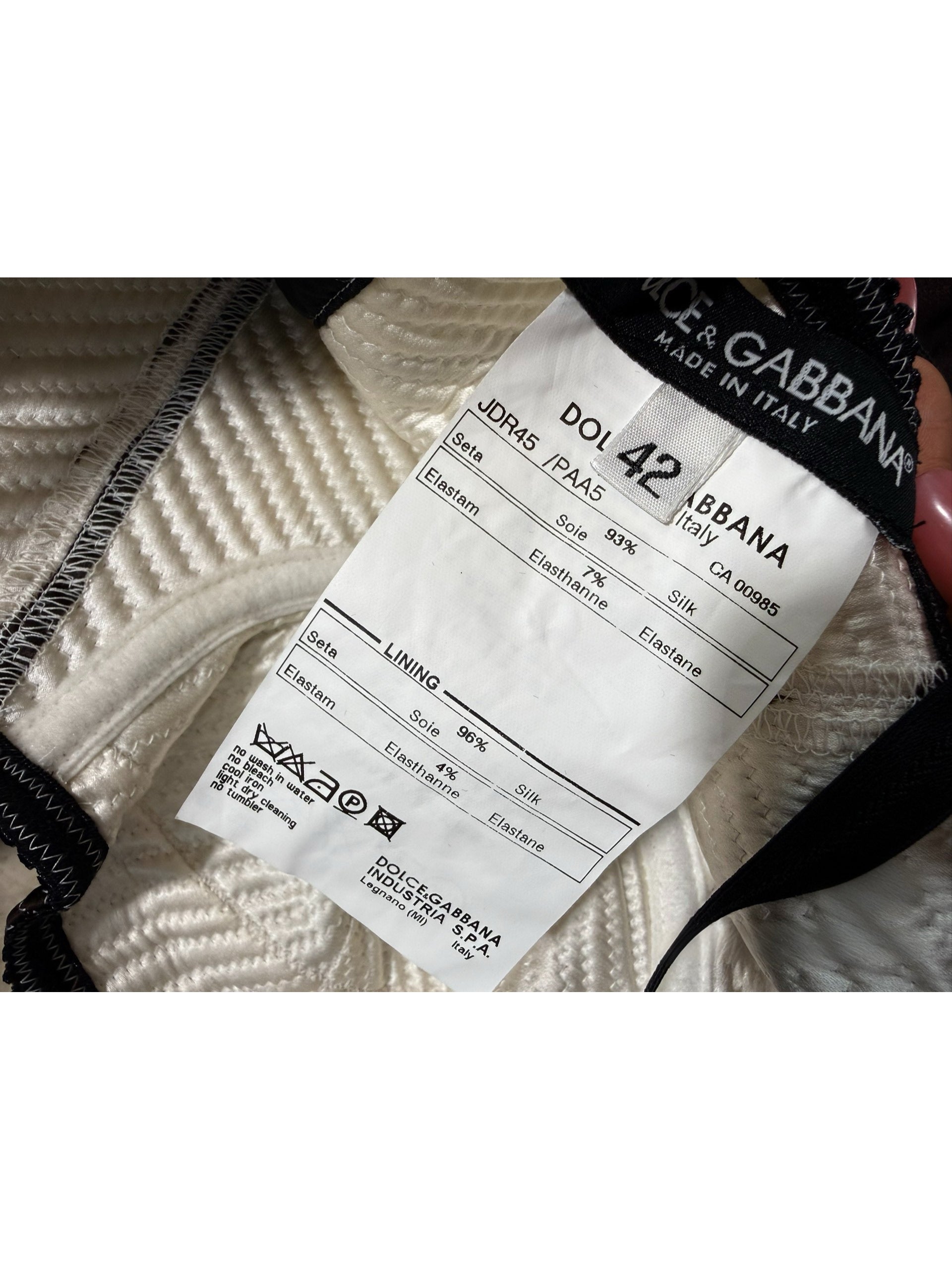 Dolce & Gabbana 2005 Black & White Zebra Print Silk Corset Lace-Up Slip Dress