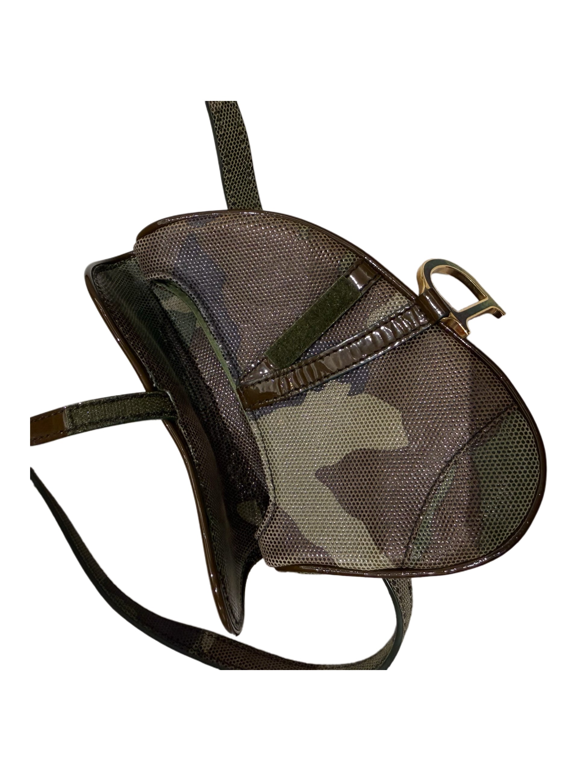 Christian Dior by John Galliano Saddle Bag – Camouflage Mini Waist Bag Crossbody Belt Bag Y2K Dior Archive