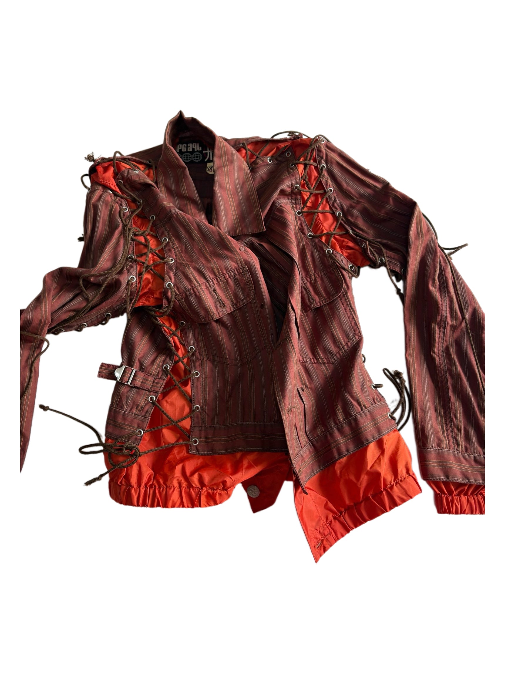 Jean Paul Gaultier Lace-Up Jacket 2000s Archive Deconstructed Corset Style Jacket Rare Piece