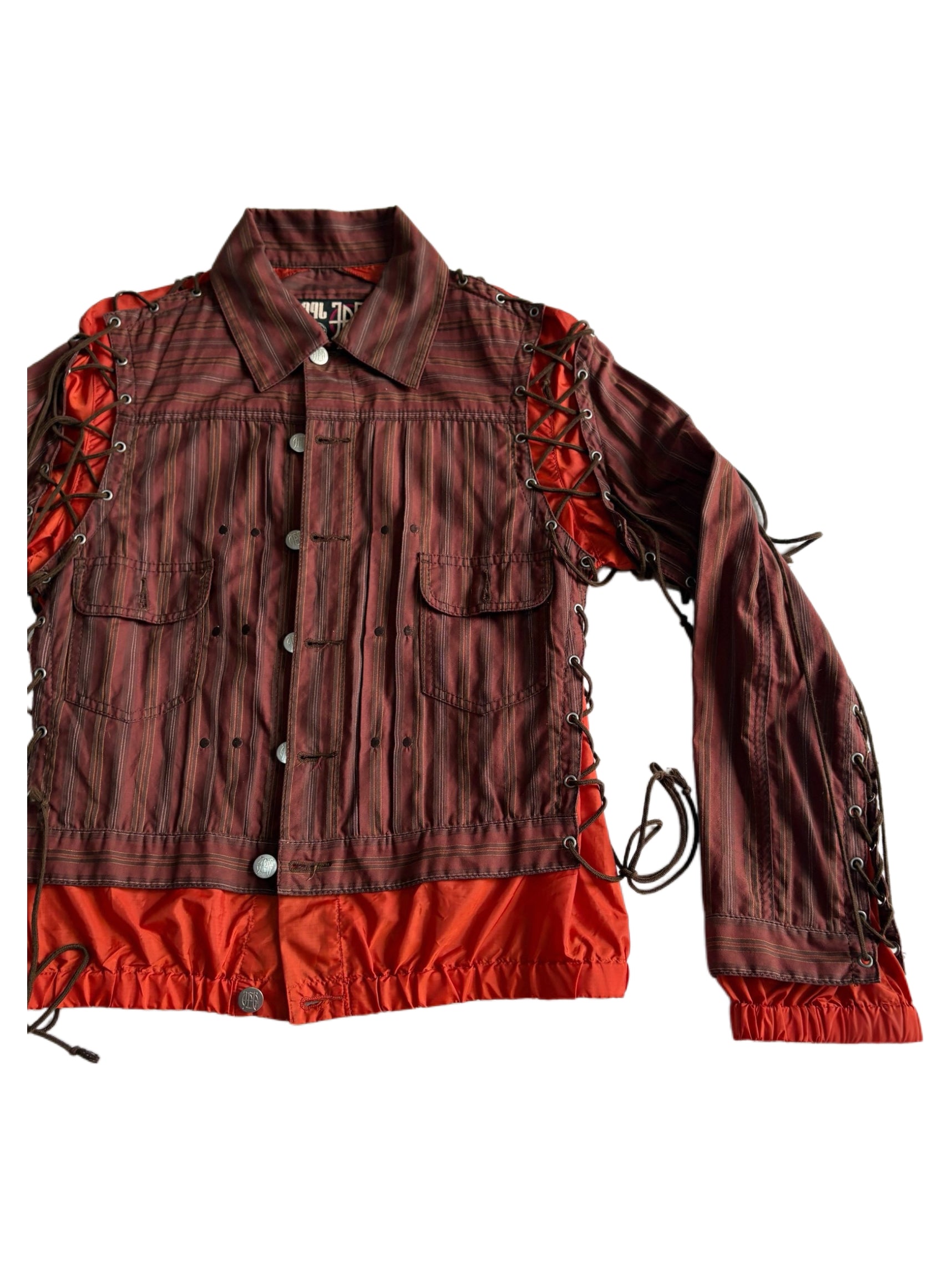 Jean Paul Gaultier Lace-Up Jacket 2000s Archive Deconstructed Corset Style Jacket Rare Piece