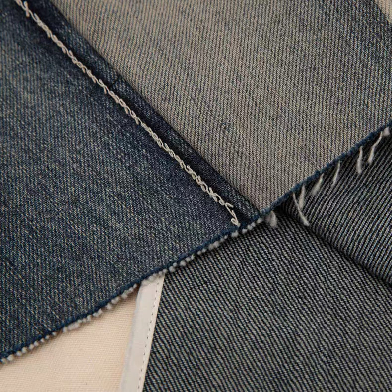 Rick Owens DRKSHDW Denim Panel V-Neck Sleeveless Top – SS Hustler Cotton Vest Raw Edge Layering Piece