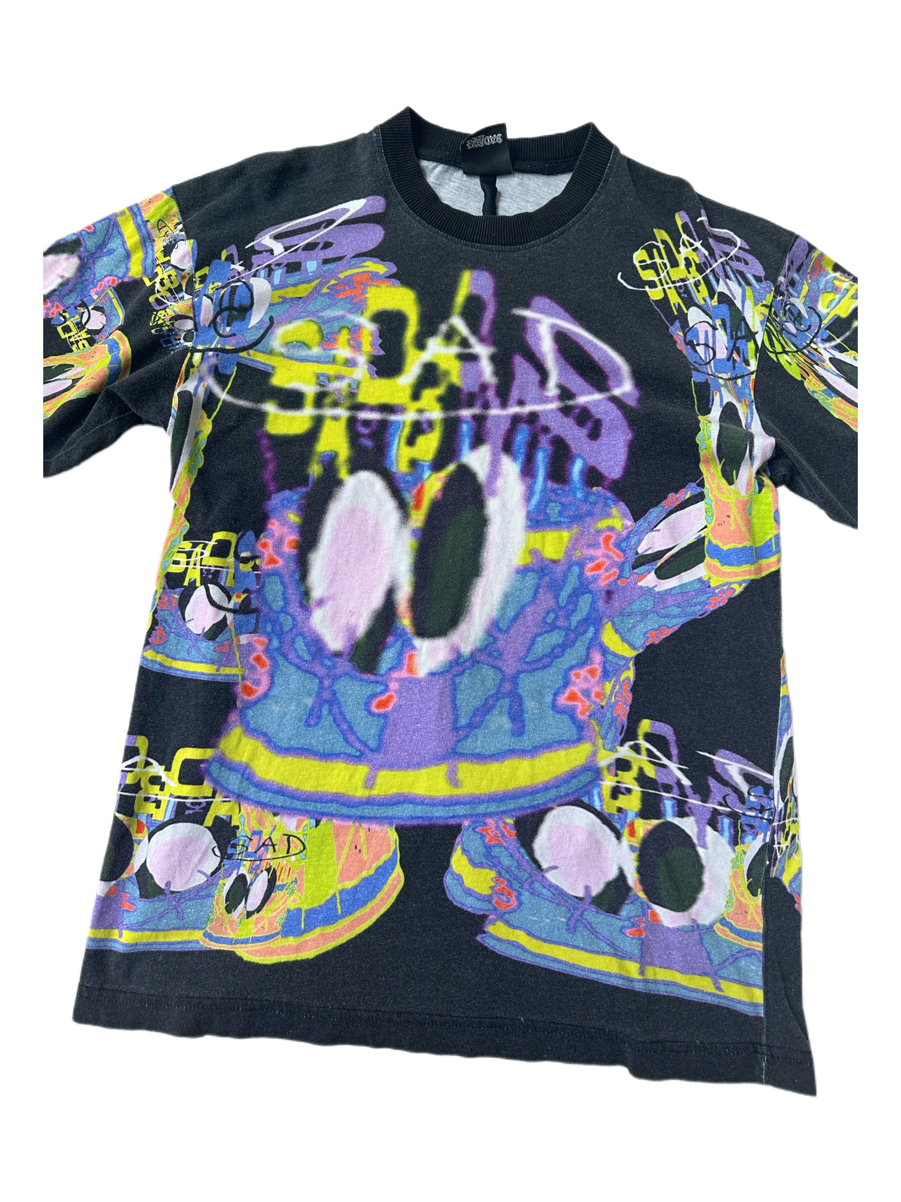 Sad Life Yung Lean X Sad Boys Graphic T-Shirt Graffiti Print Y2K Streetwear Unisex Tee