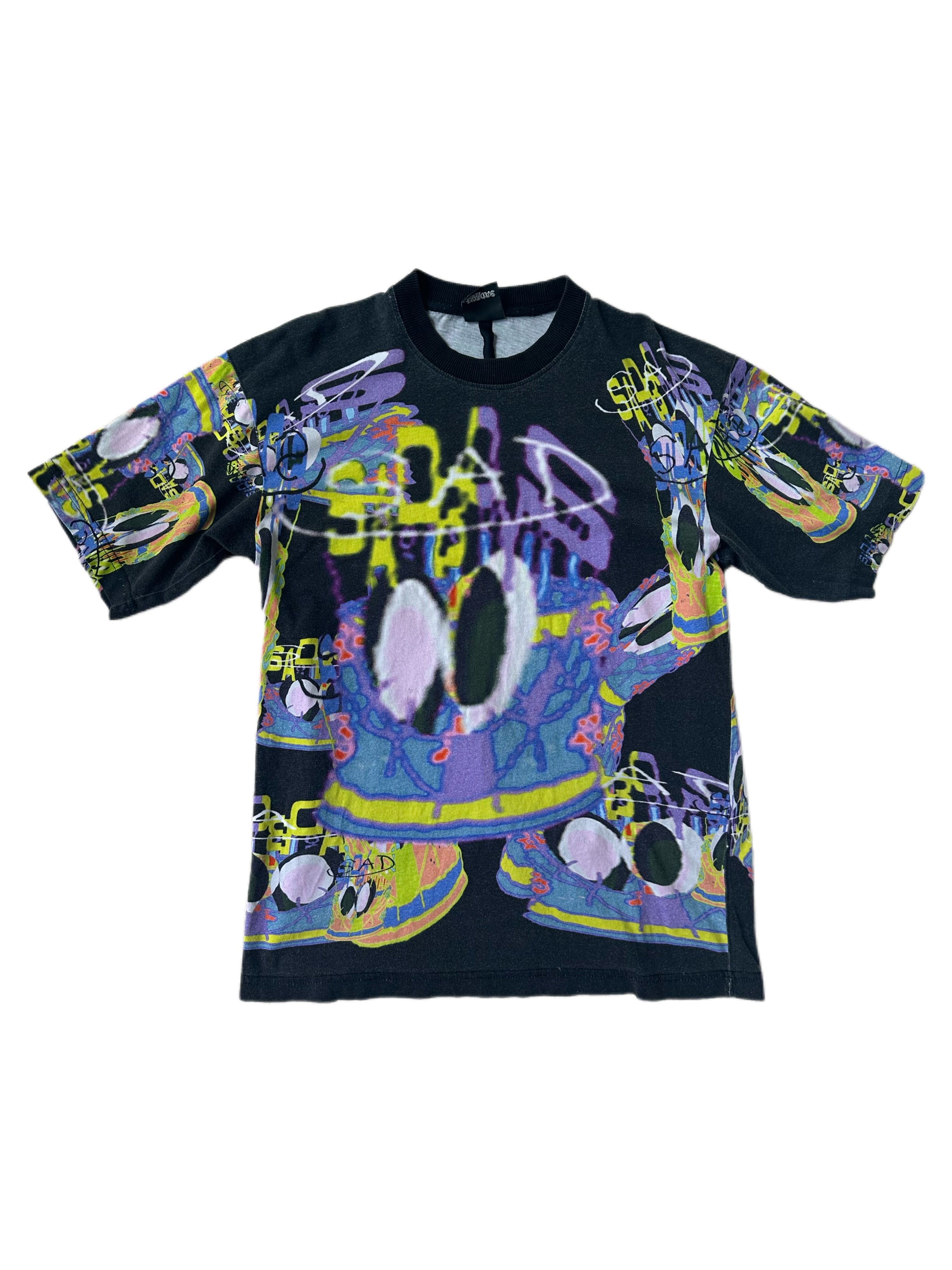 Sad Life Yung Lean X Sad Boys Graphic T-Shirt Graffiti Print Y2K Streetwear Unisex Tee