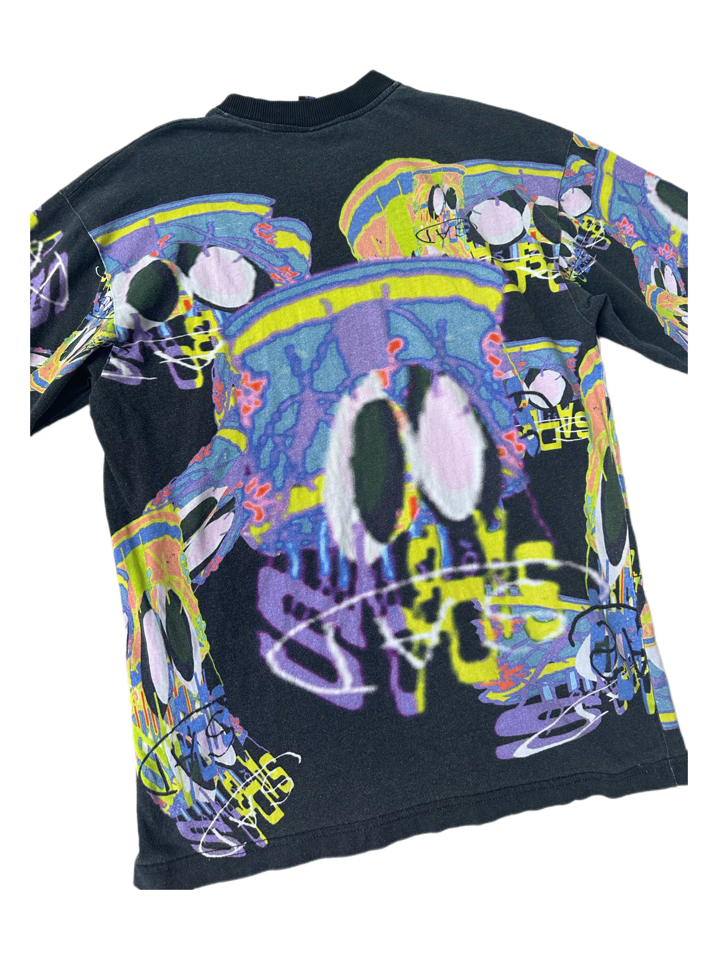 Sad Life Yung Lean X Sad Boys Graphic T-Shirt Graffiti Print Y2K Streetwear Unisex Tee