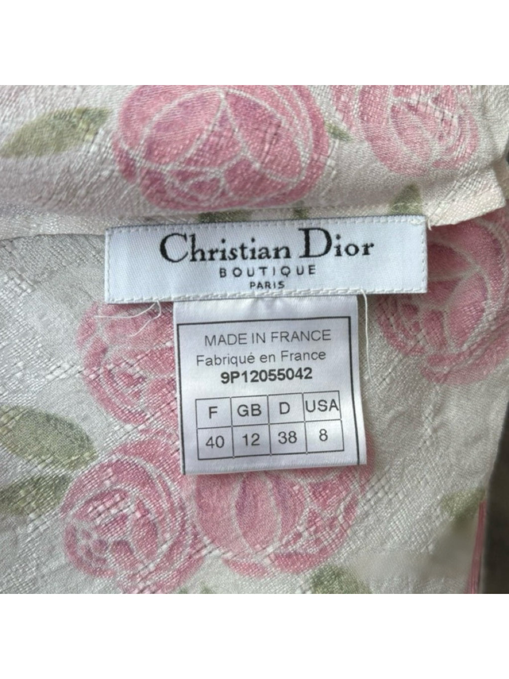 Christian Dior 1999 SS John Galliano Silk Floral Camisole Top Rose Print Runway Archive Piece