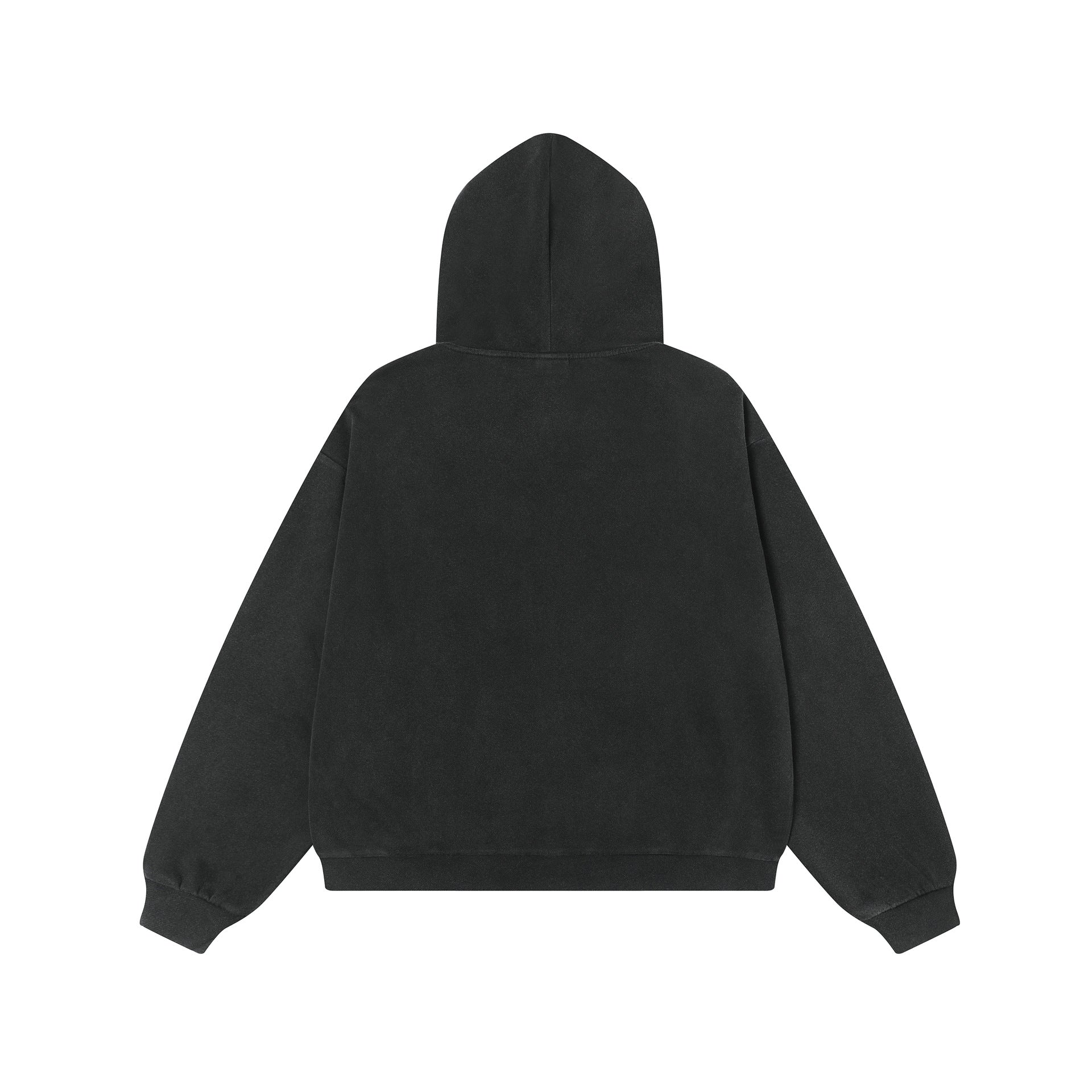 Taeleplus Racing Graphic Washed Zip-Up Hoodie – Black